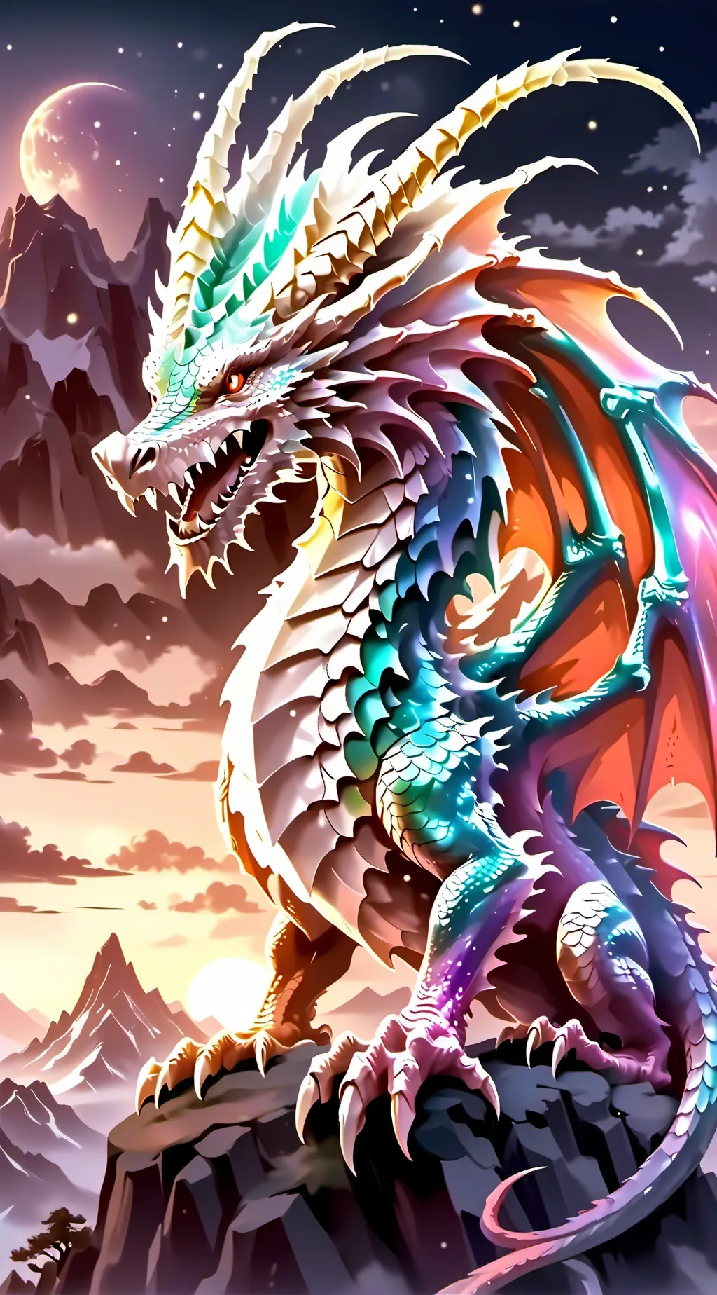 ai character: The Cristal Dragon background