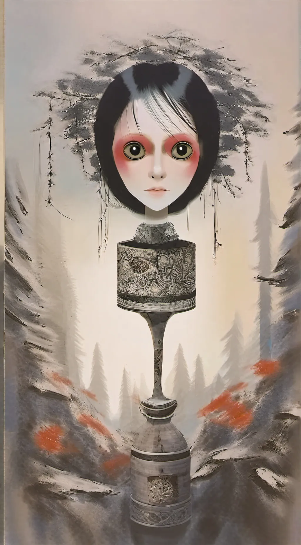 ai character: Momo  background