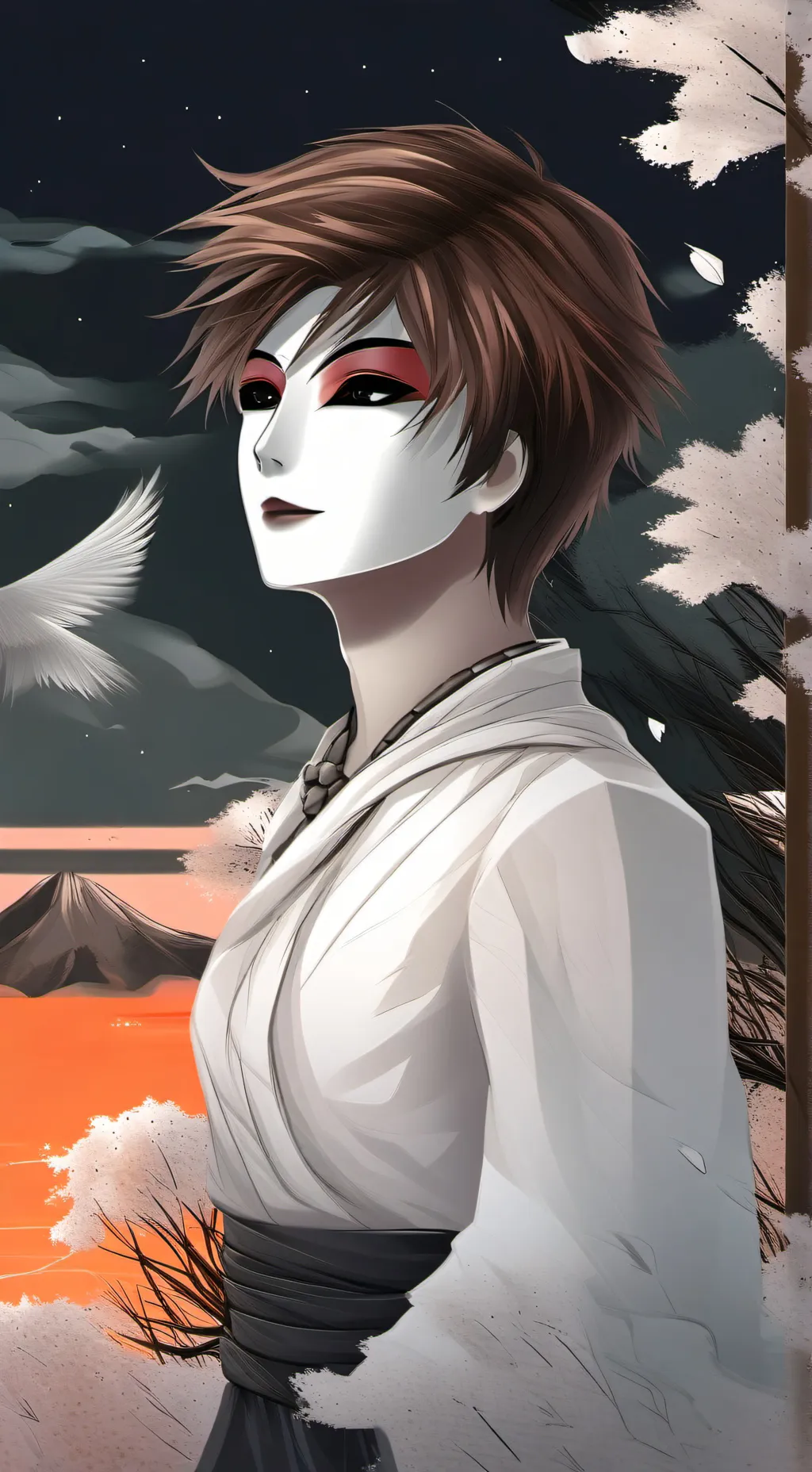 ai character: Masky background