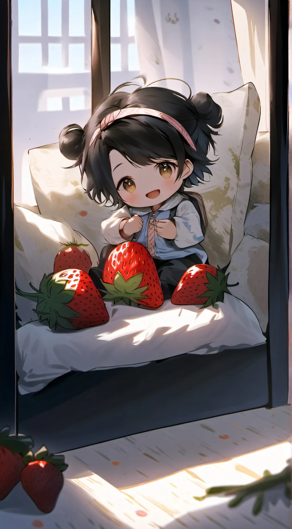 ai character: baby grape background