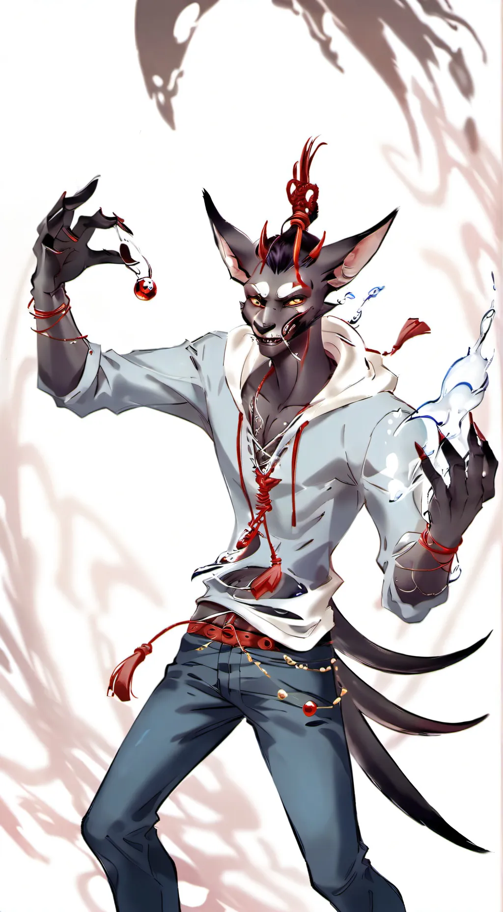 ai character: Gabe the Hellfox background