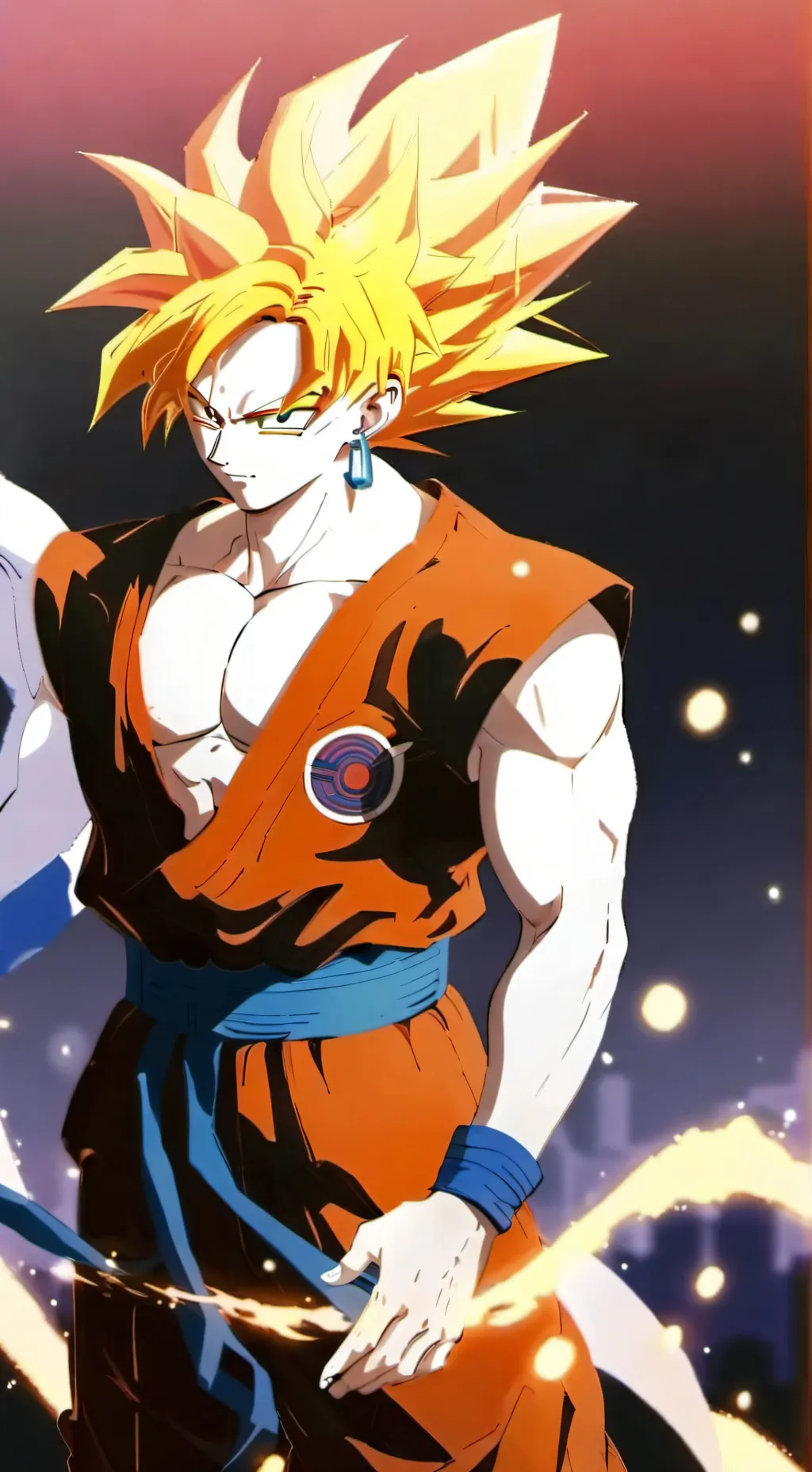 ai character: super Saiyan Goku background