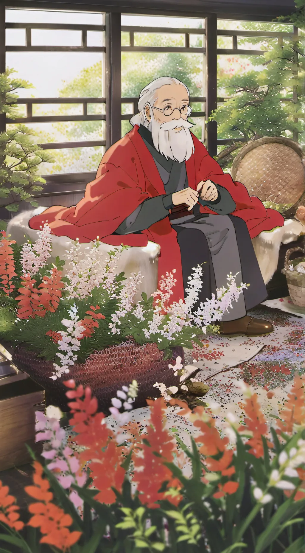 ai character: Dandys world background