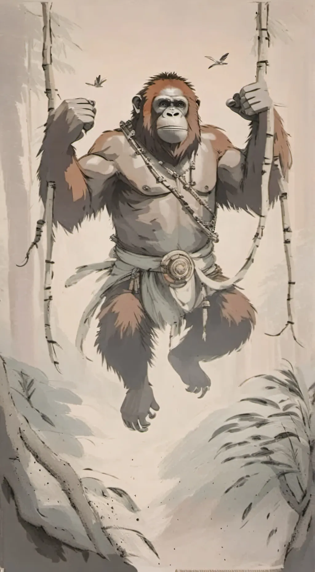 ai character: 凌竹 background