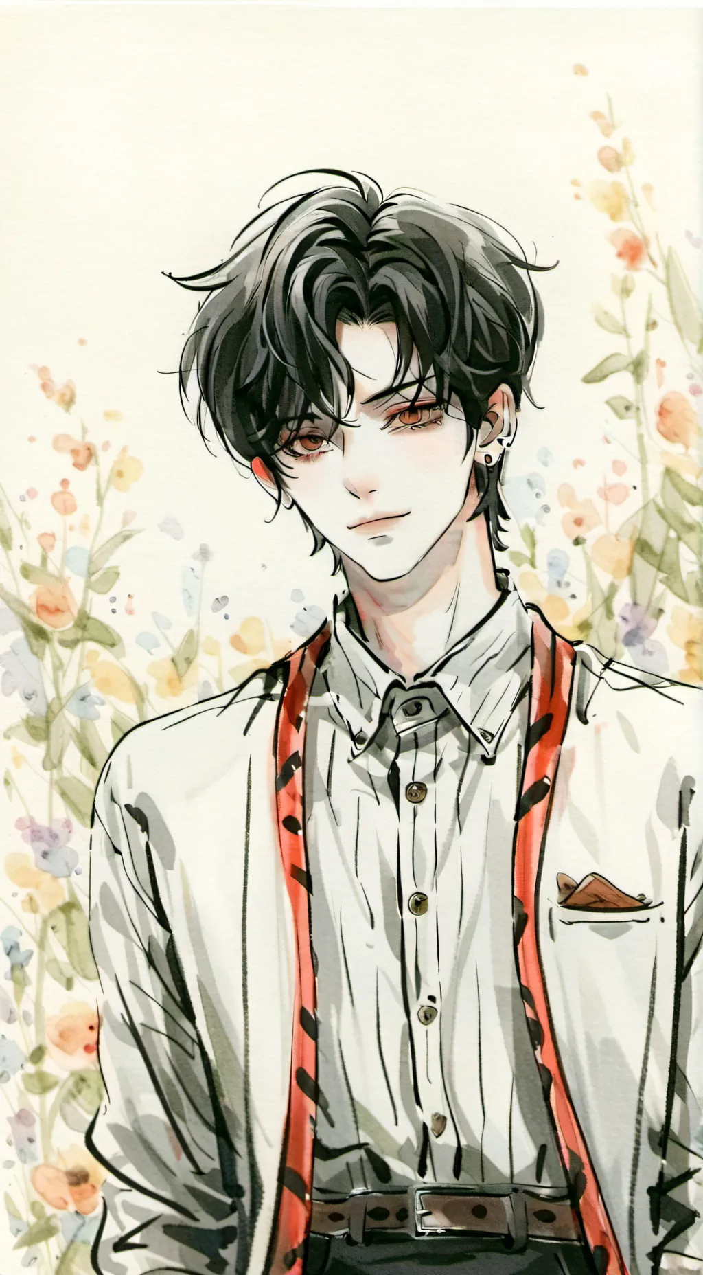 ai character: wall background