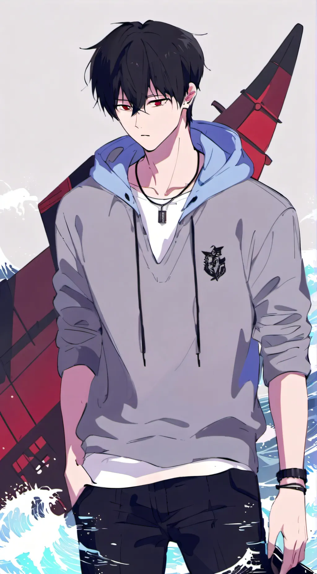 ai character: °Haruko Sasaki° background