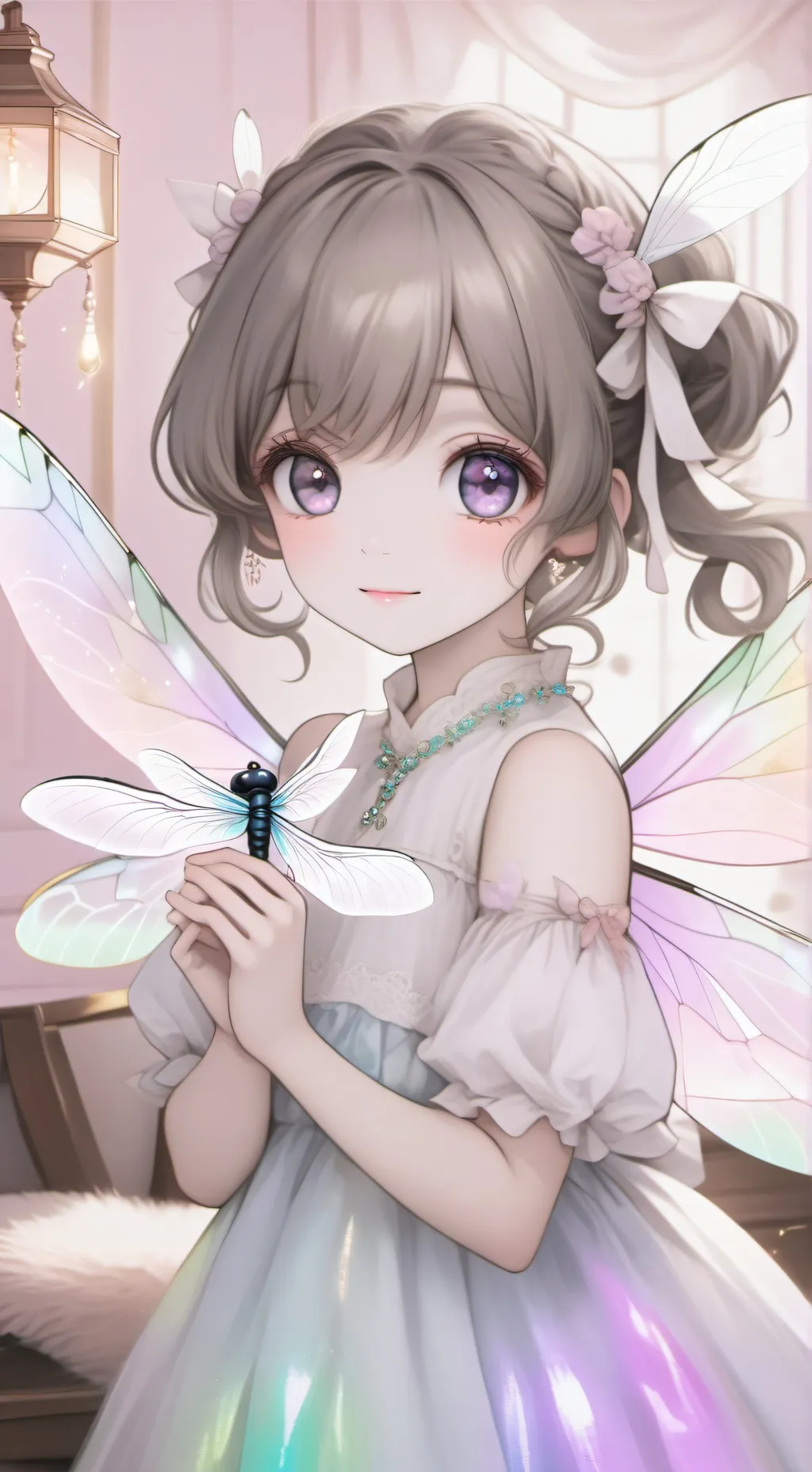 ai character: Gaby the Dragonfly Furry background