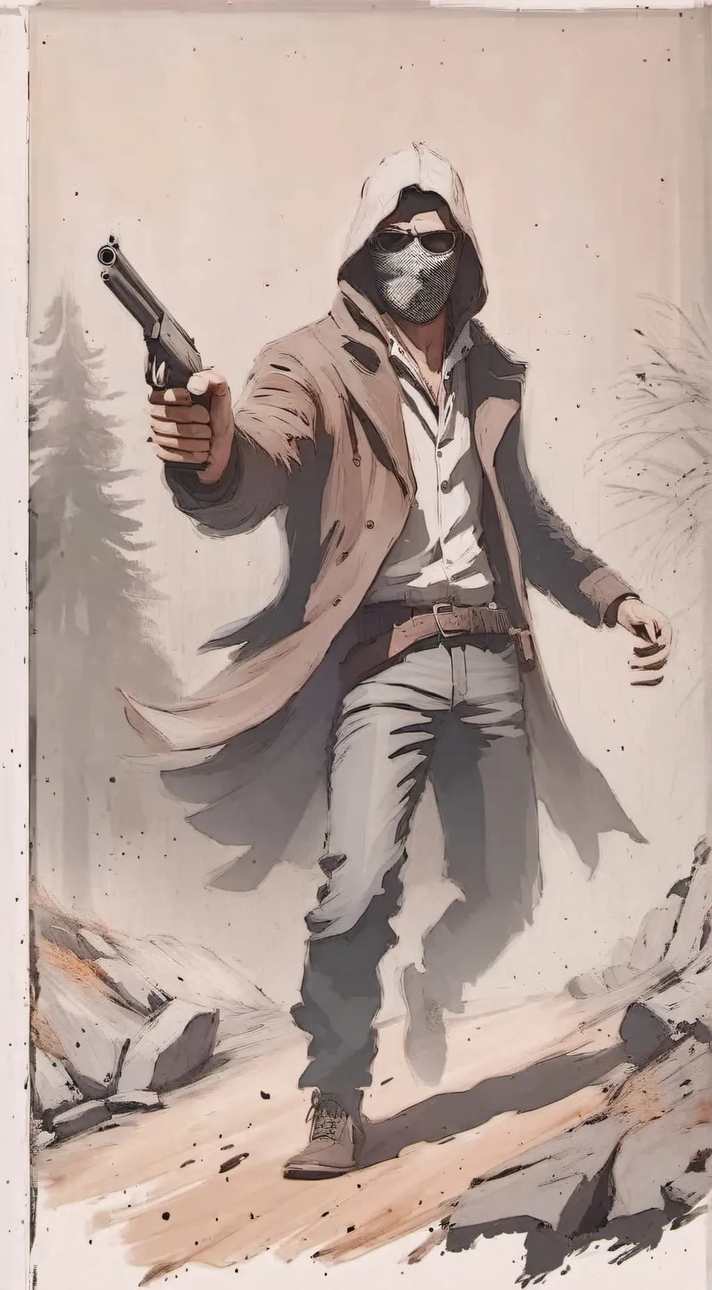 ai character: robber background