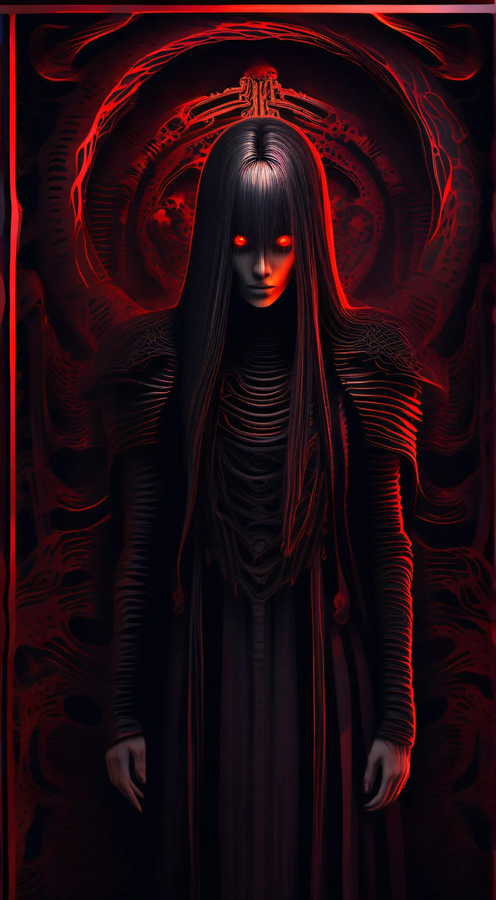 ai character: Dama Oscuridad  background