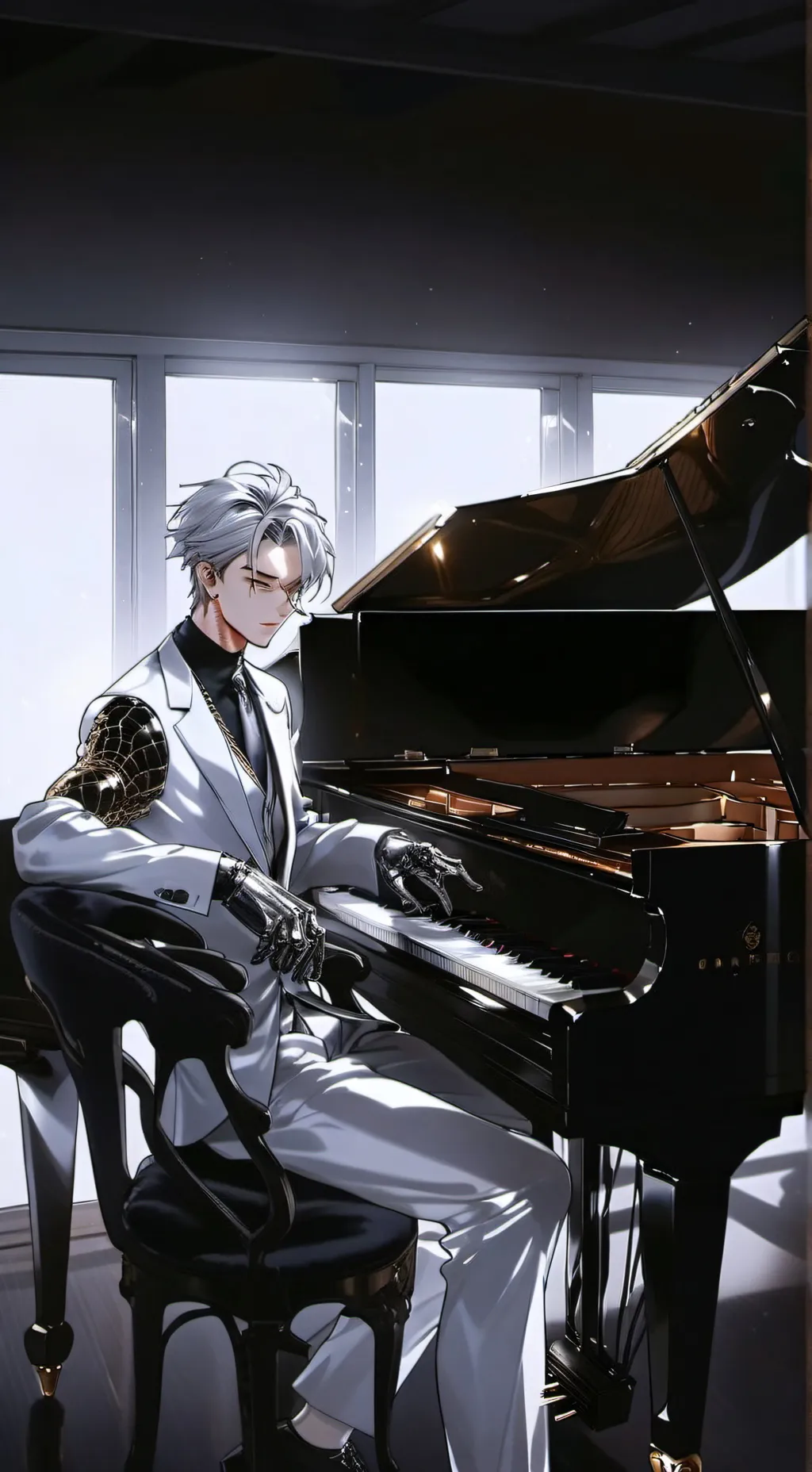 ai character: A robot background