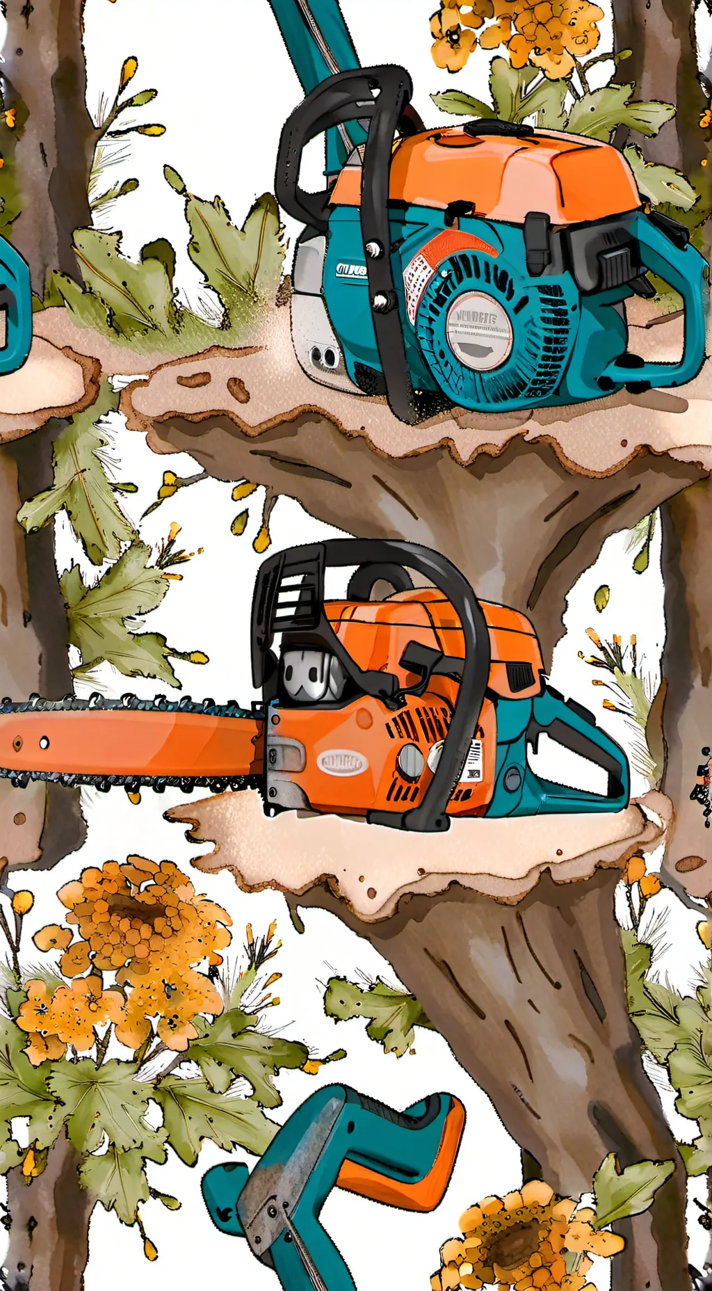 ai character: dw chainsaw man background