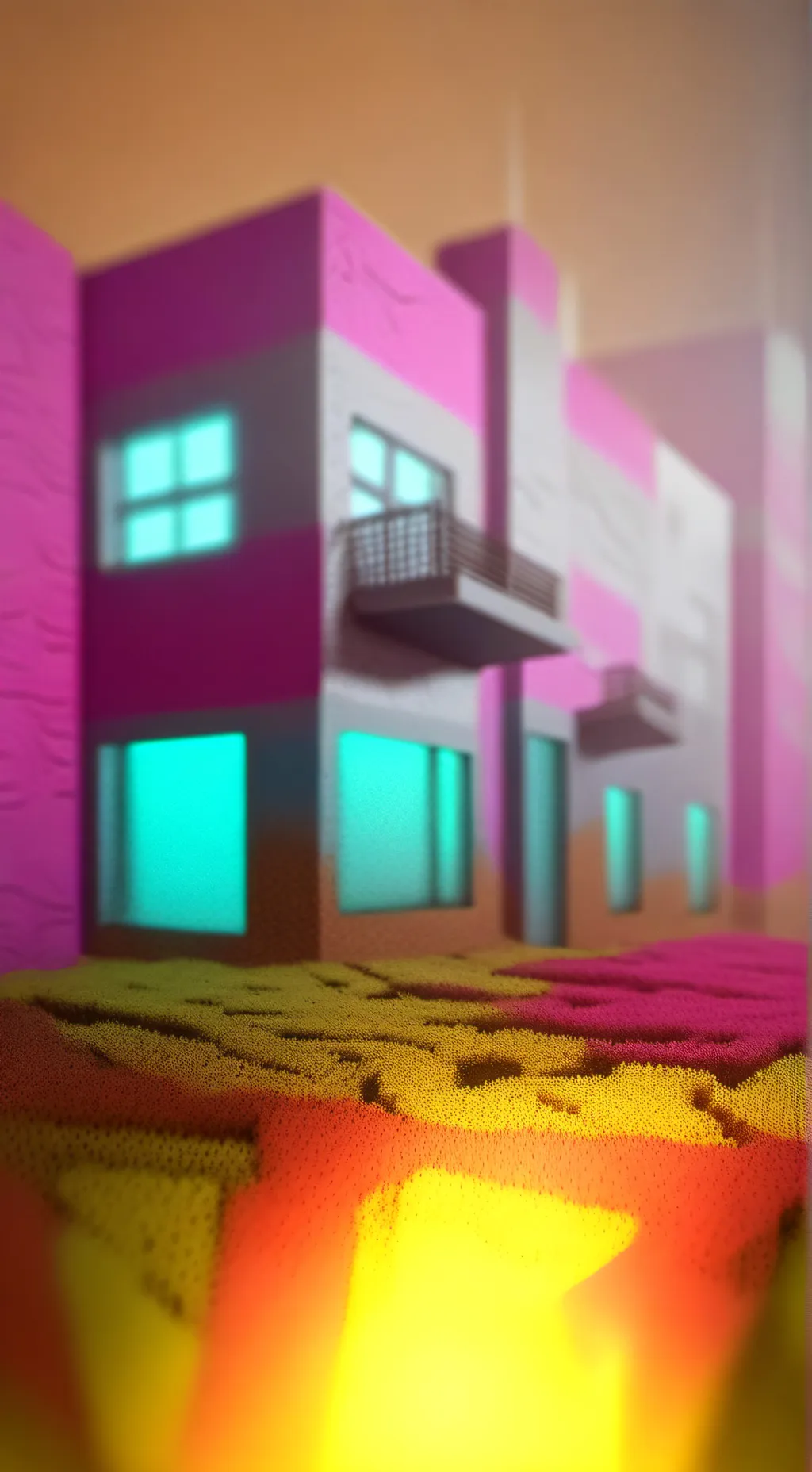 ai character: LA CASA FELIZ :) background