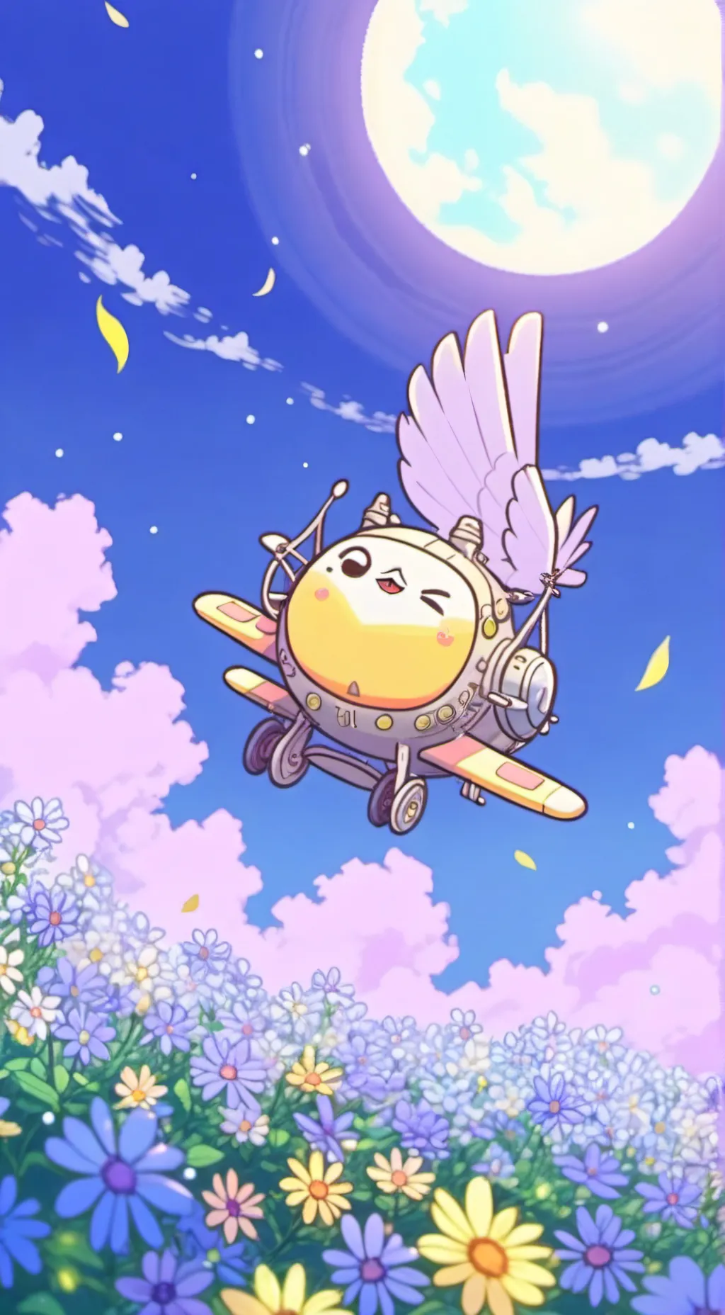 ai character: fly to you background