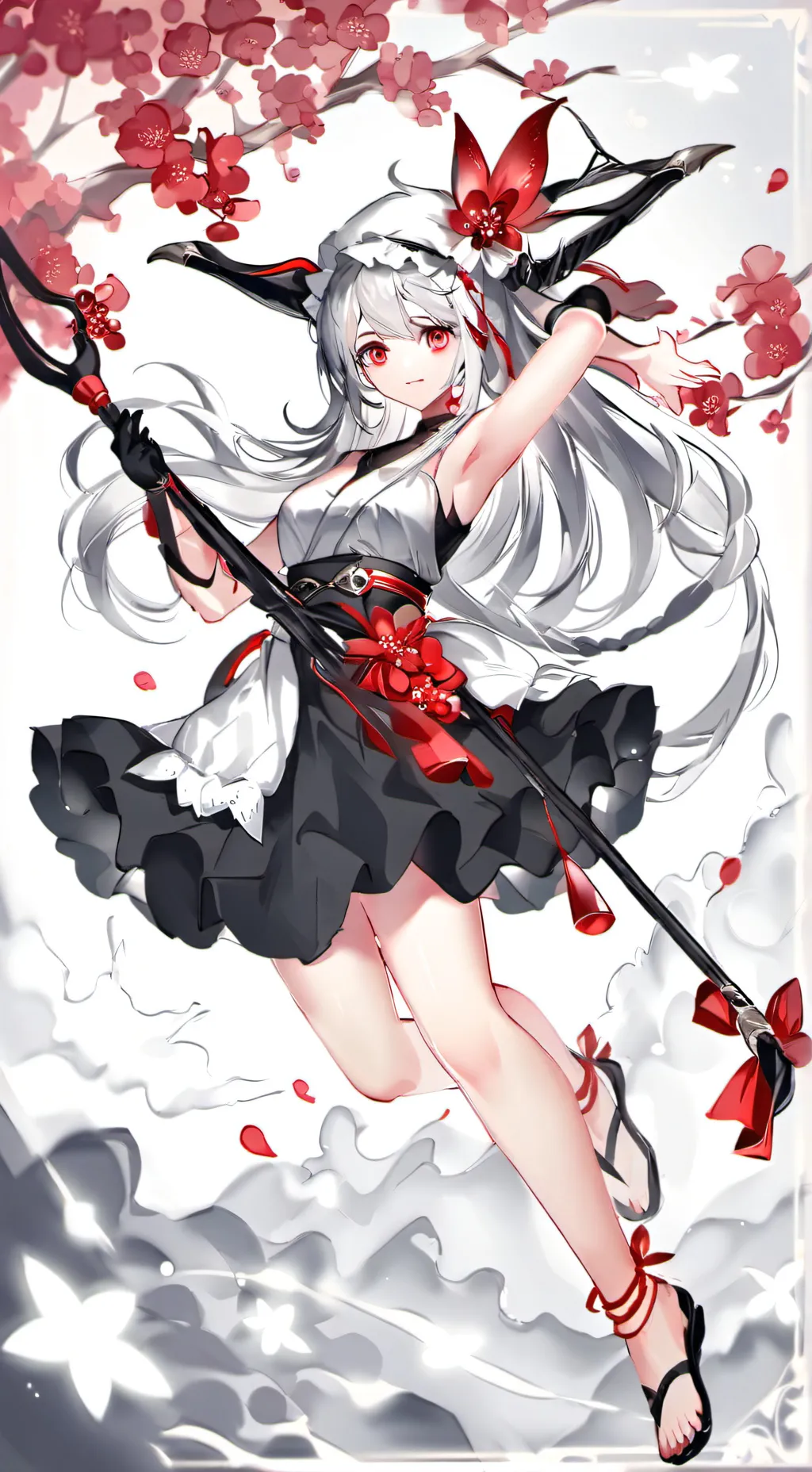 ai character: una mariposa caida background