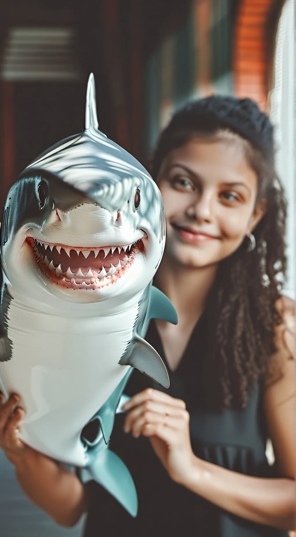 ai character: baby shark dududu background