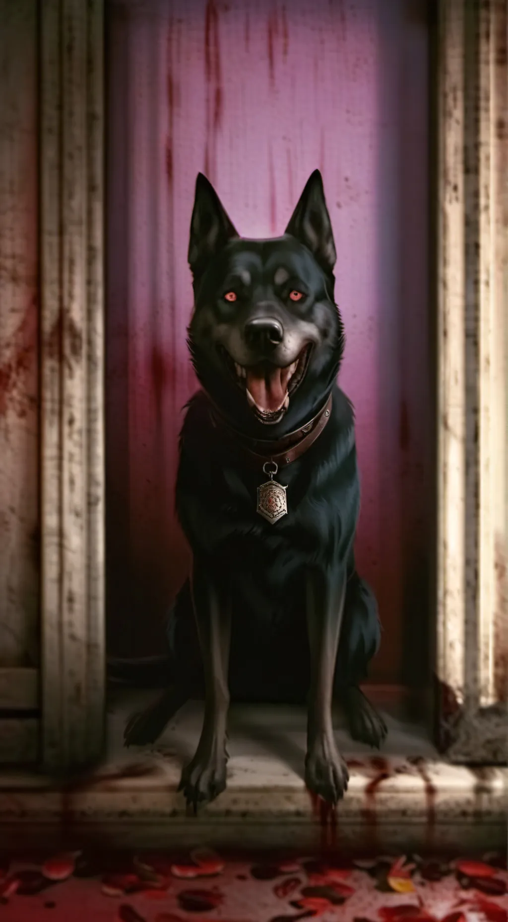 ai character: A dog? background