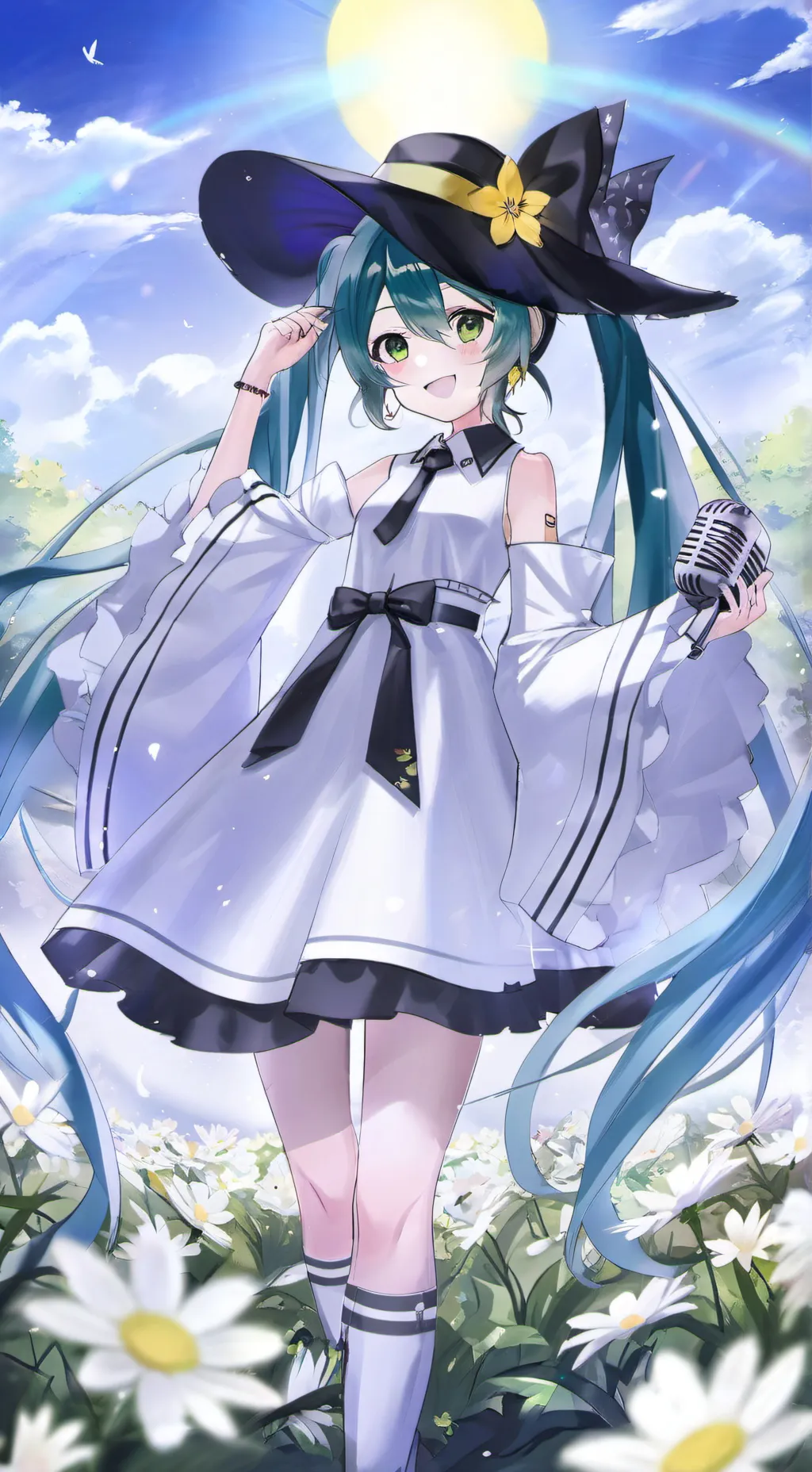 ai character: hatsune miku background