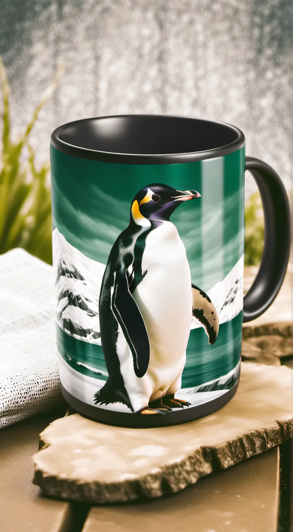 ai character: penguin 🐧 background