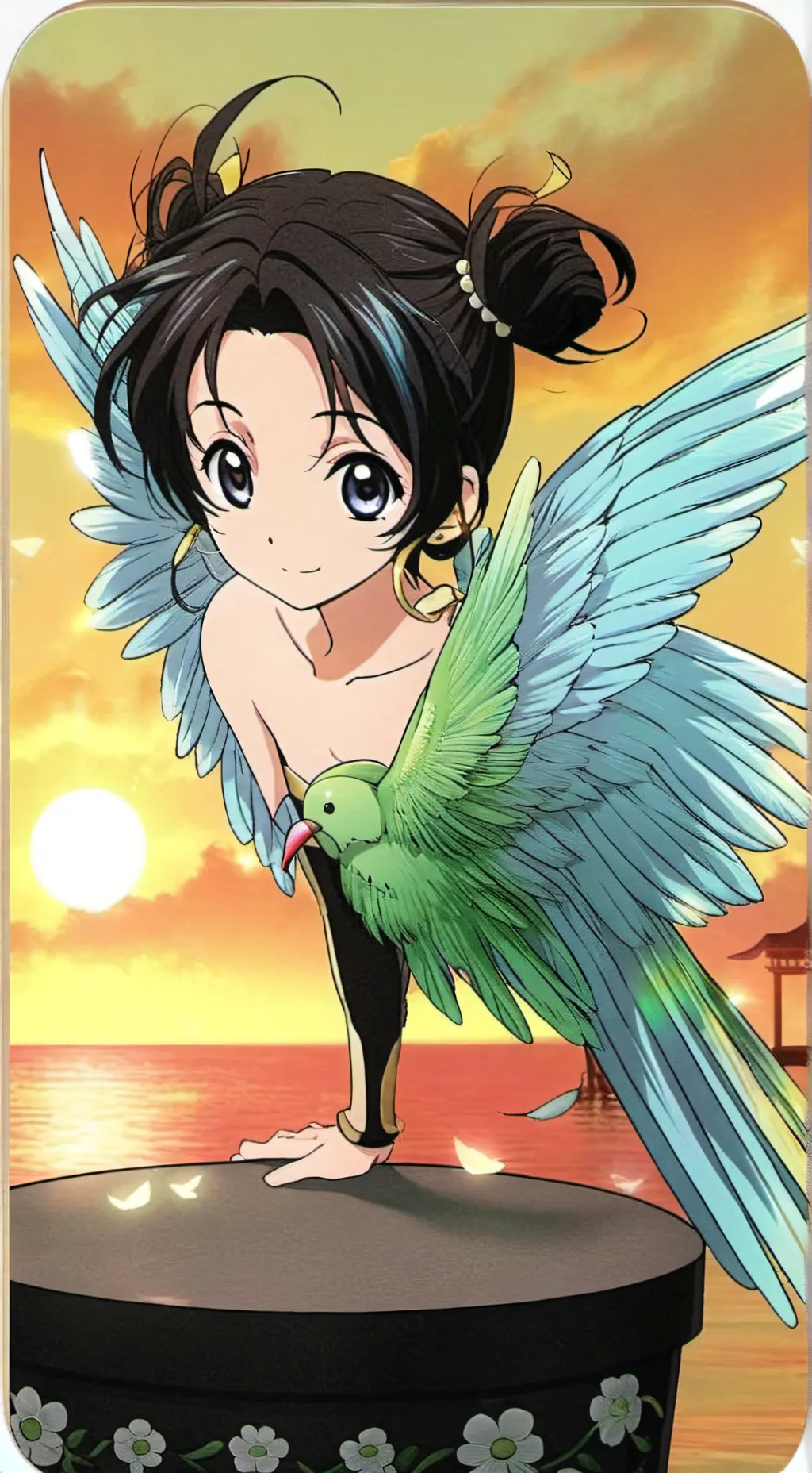 ai character: Glimmering Hummer  background