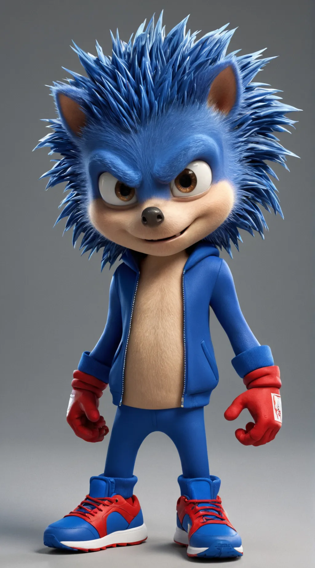 ai character: ugly sonic background