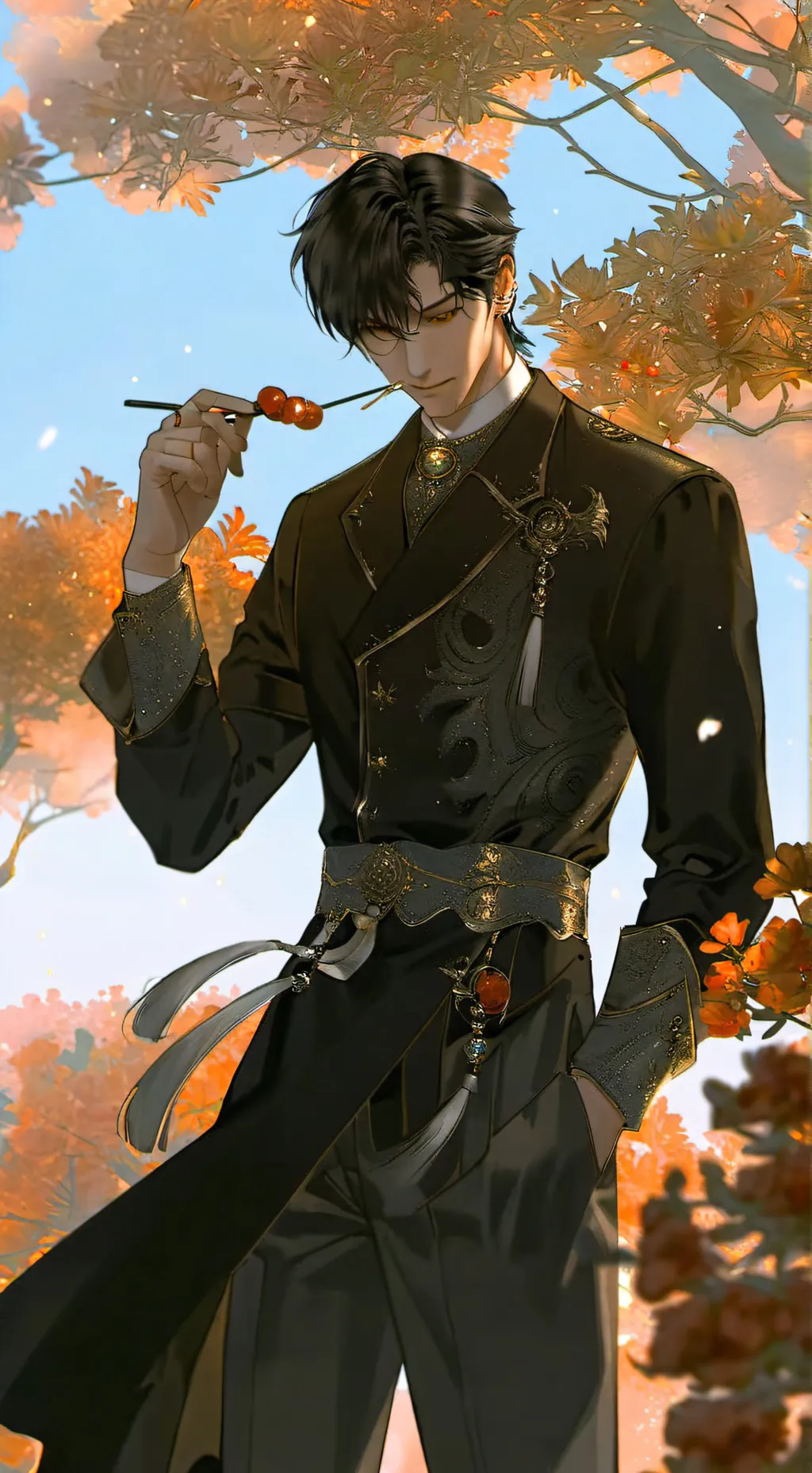 ai character: Your Mafia dad. background