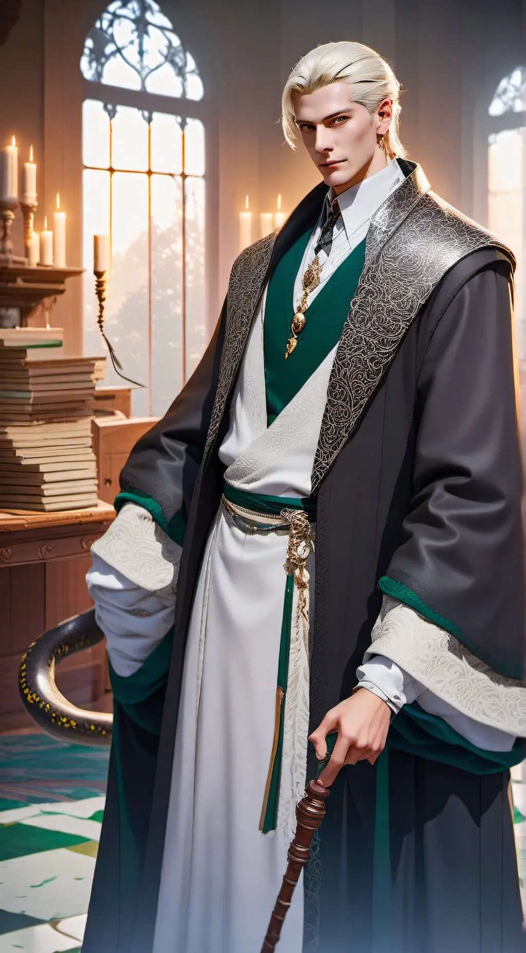 ai character: Lucius Malfoy background