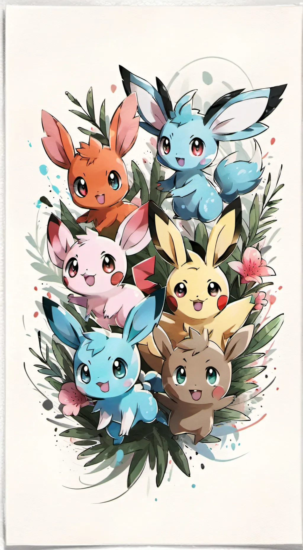 ai character: Eeveeluton sisters background