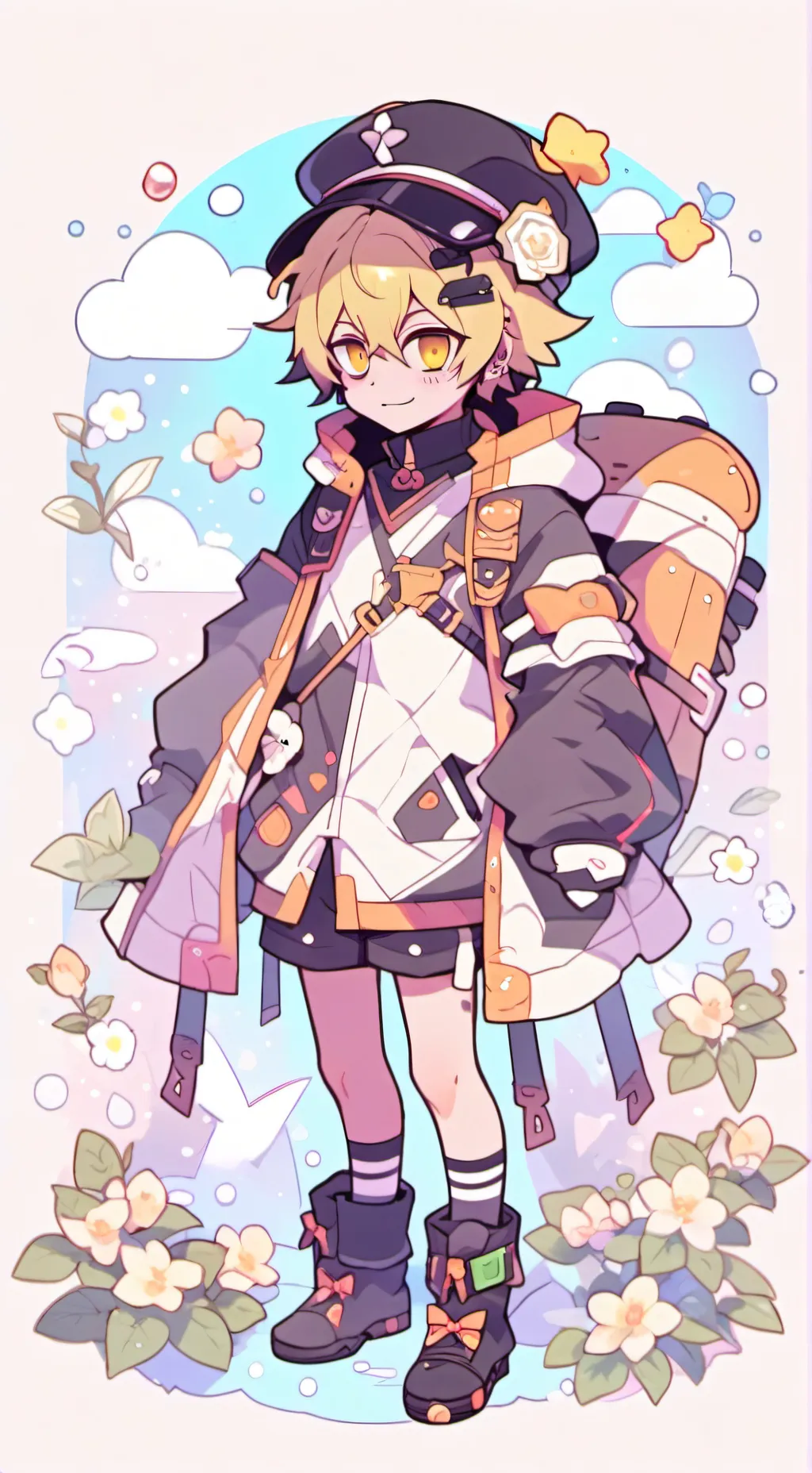 ai character: mha  background