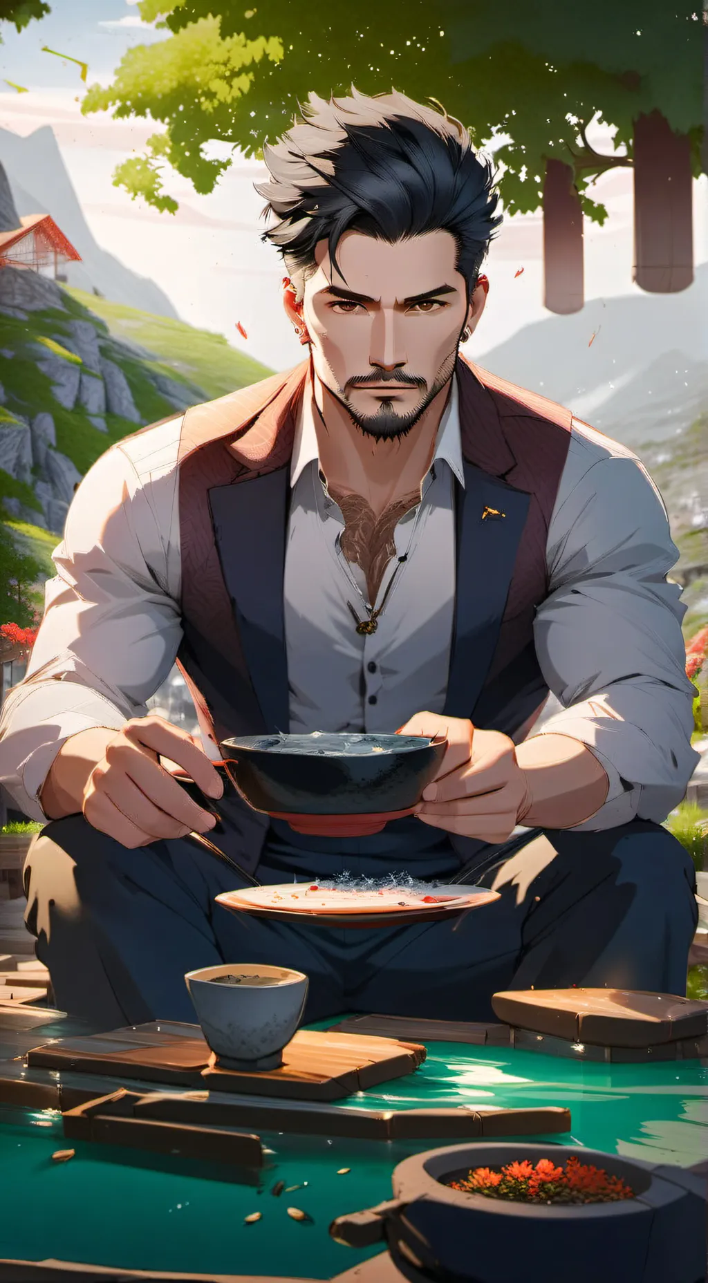 ai character: Niñera para Marcus background