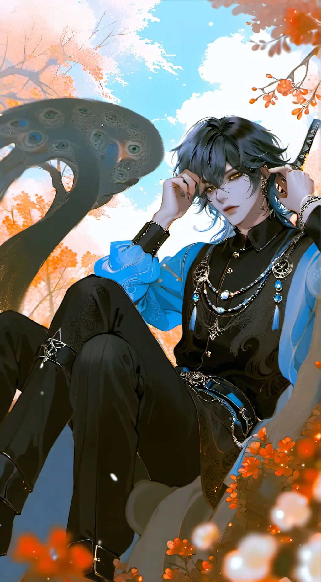 ai character: °• ~Sedan~ •° background