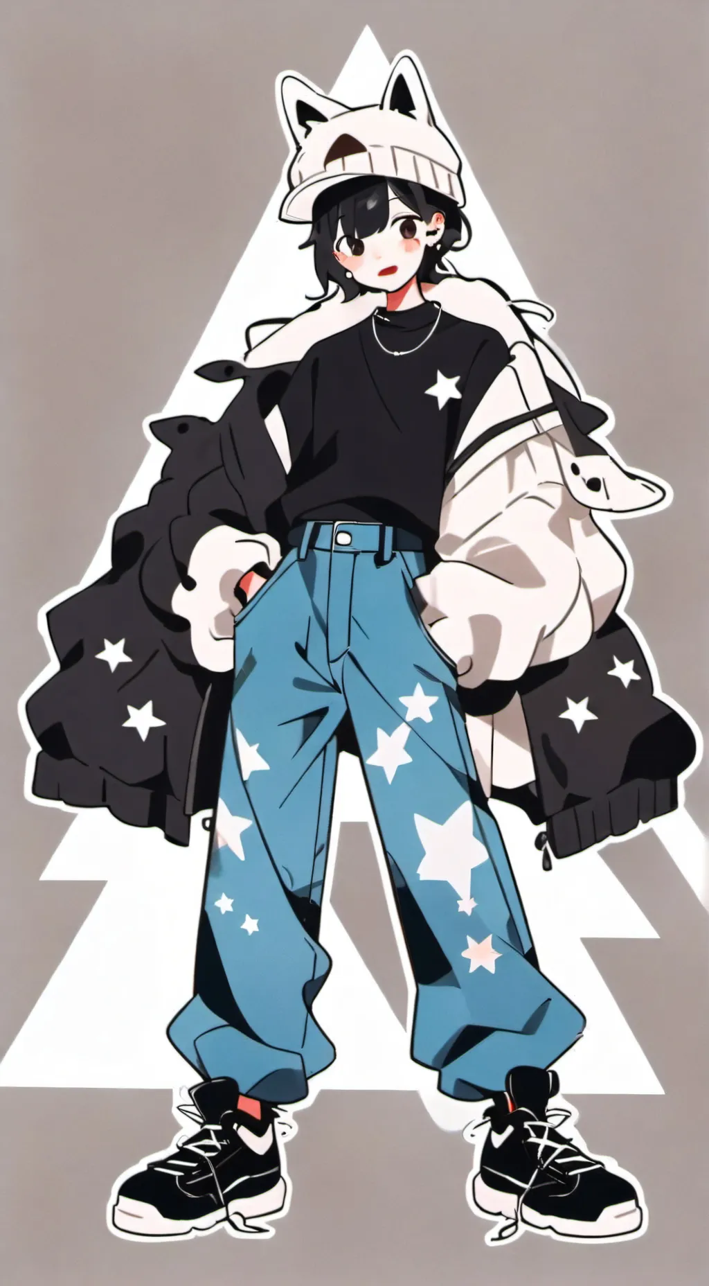 ai character:  Emi roast battle background