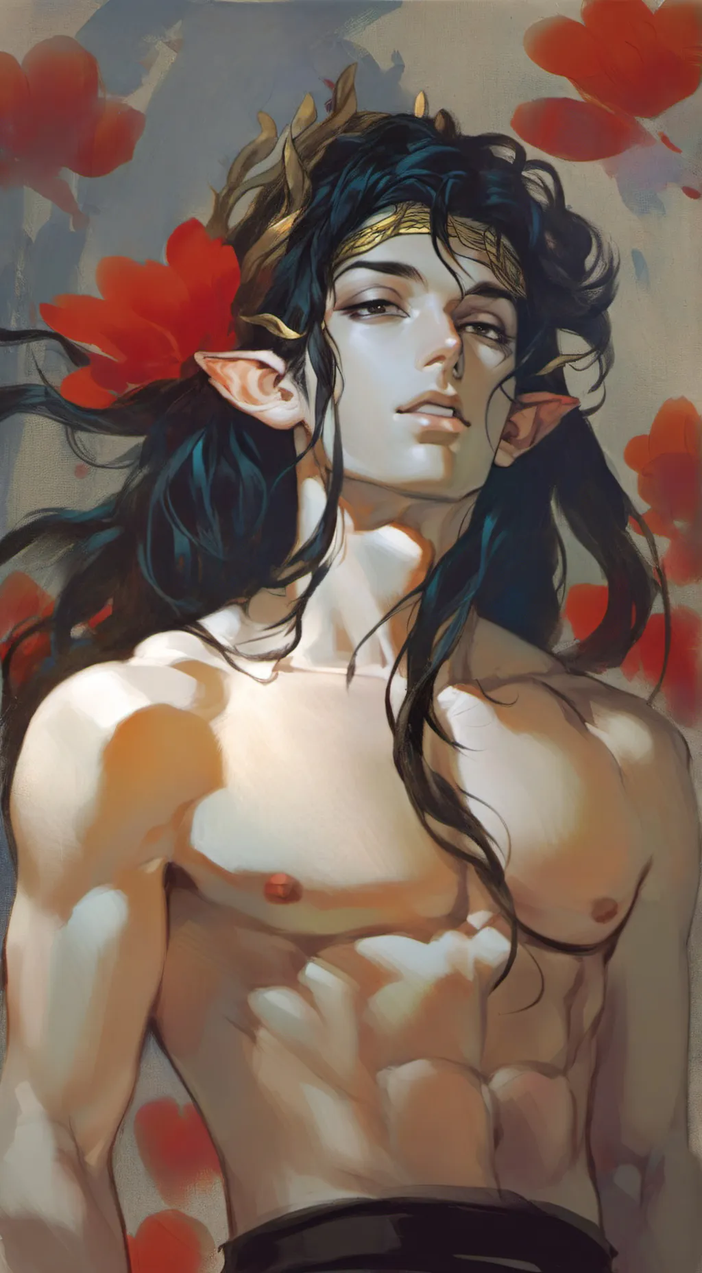 ai character: ꧁ᬊᬁ༒︎Harrison༒︎ᬊ᭄꧂ background