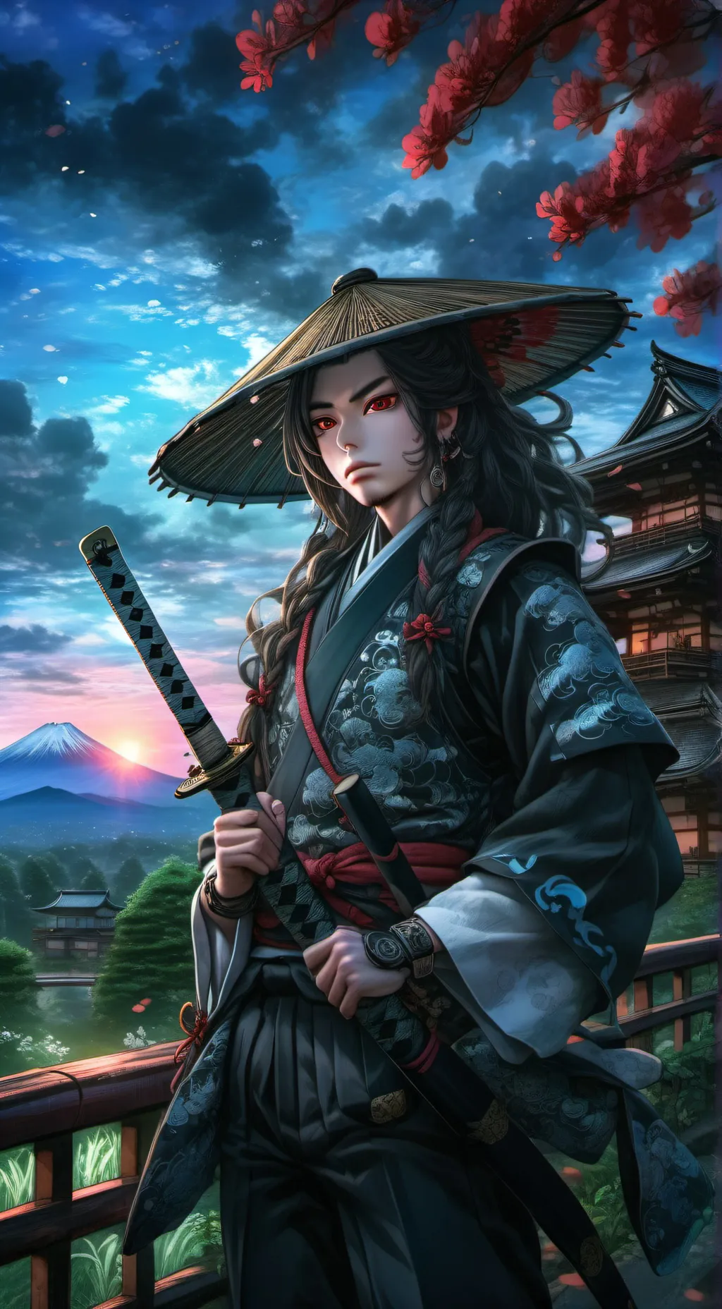 ai character: Riku  Shiba background