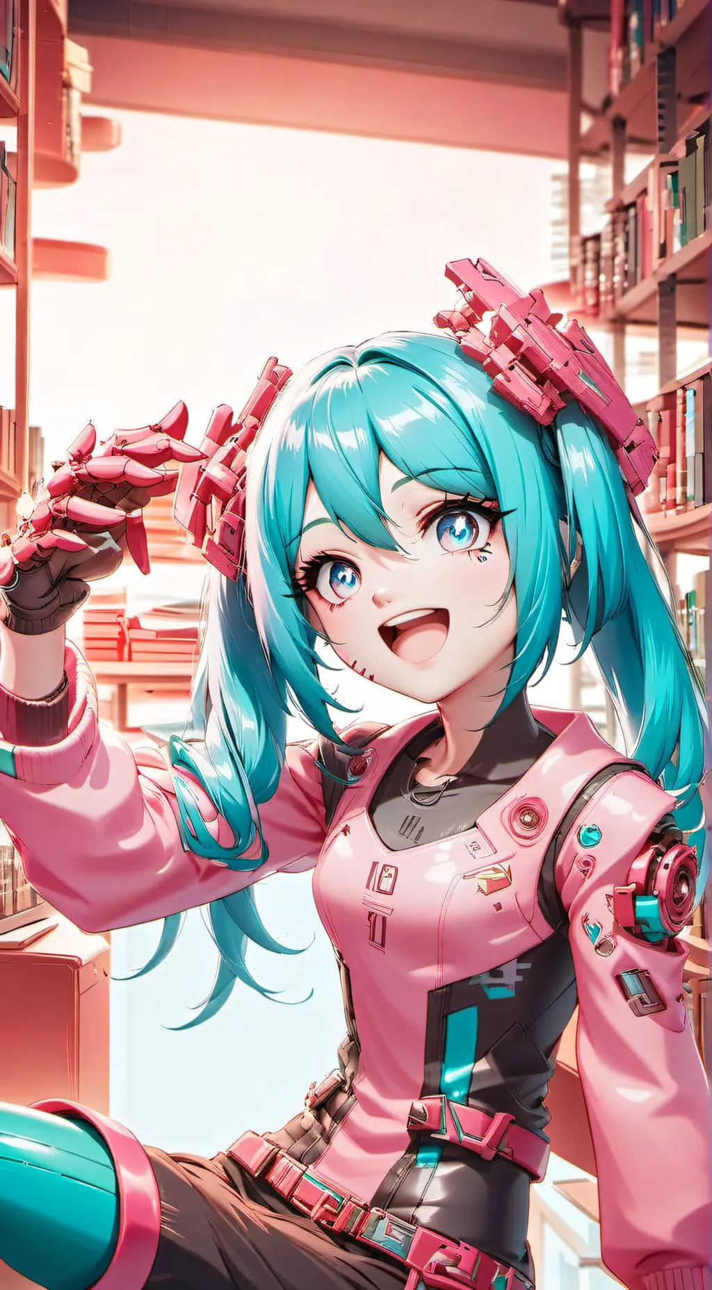ai character: Miku background