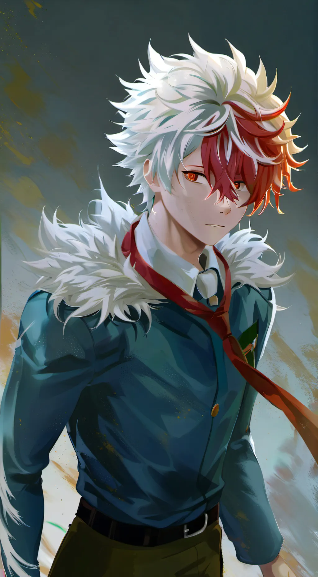 ai character: shoto todaroki background