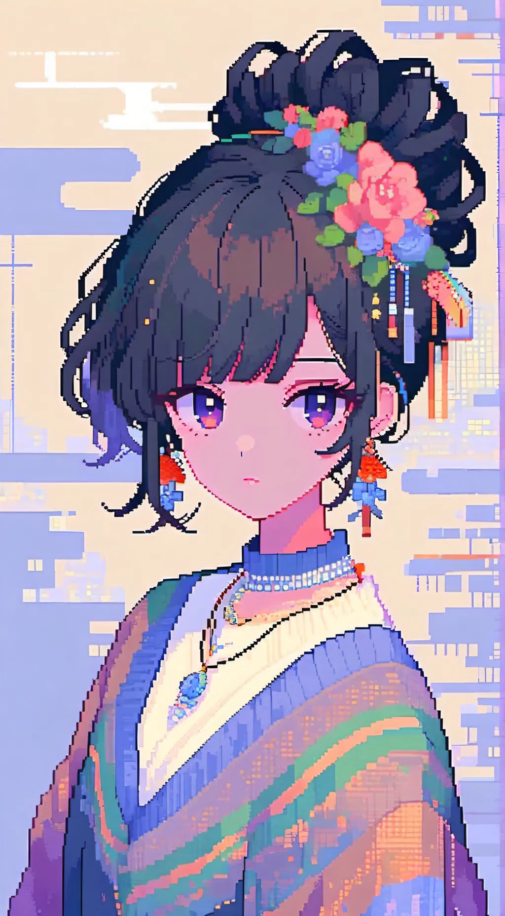 ai character: 💜Rose🌸 background