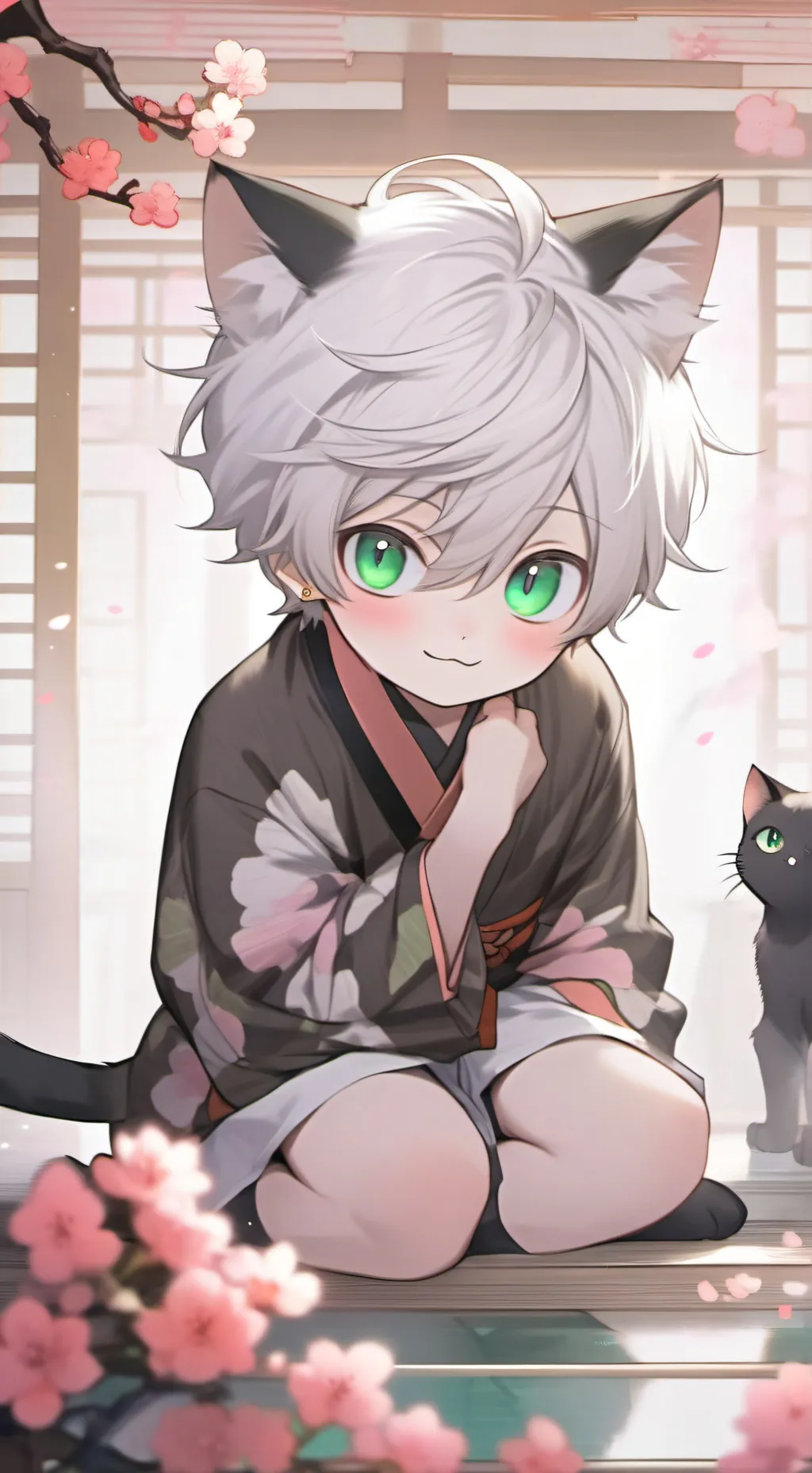 ai character: Black Shadow Paws background