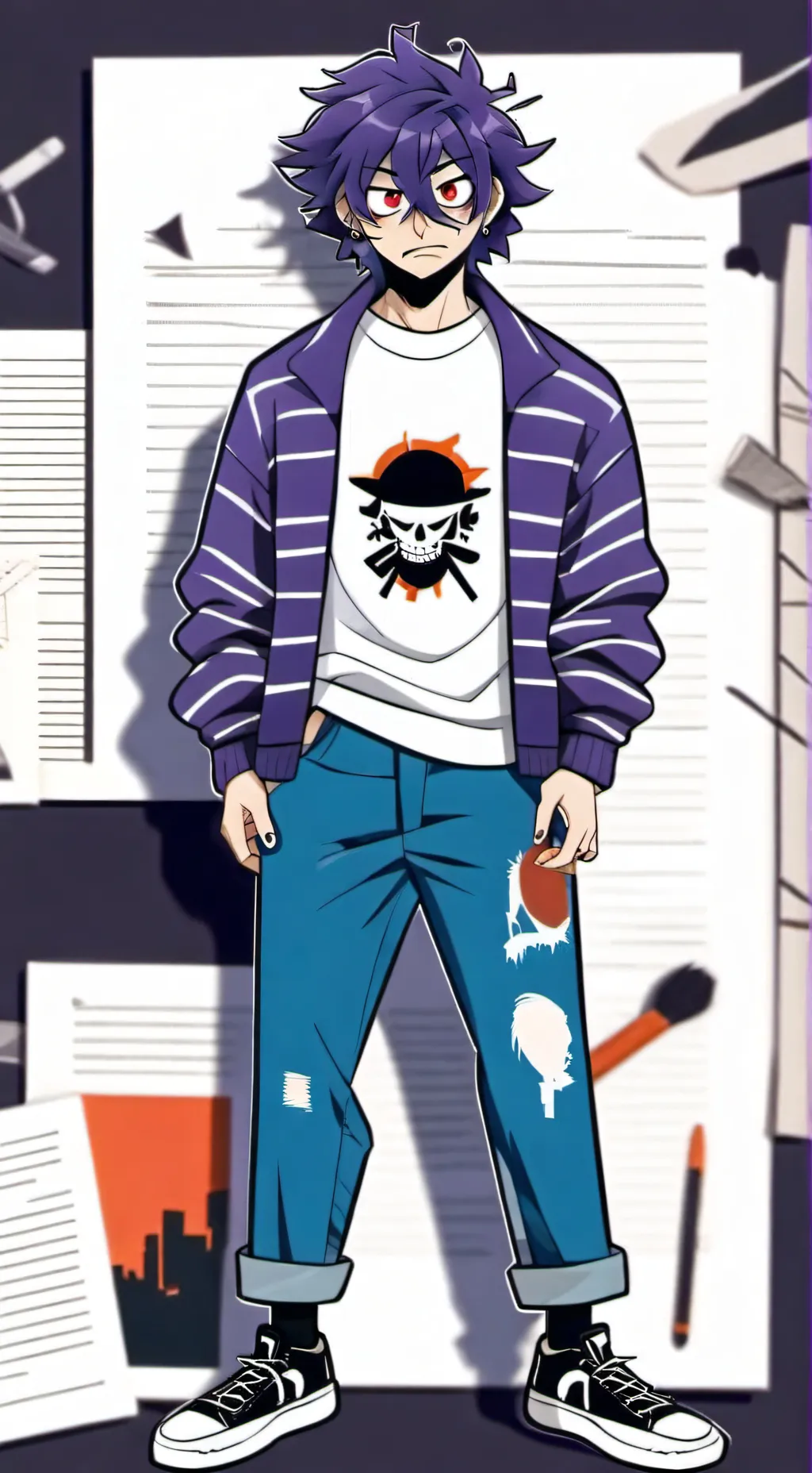 ai character: MHA×PDC! background