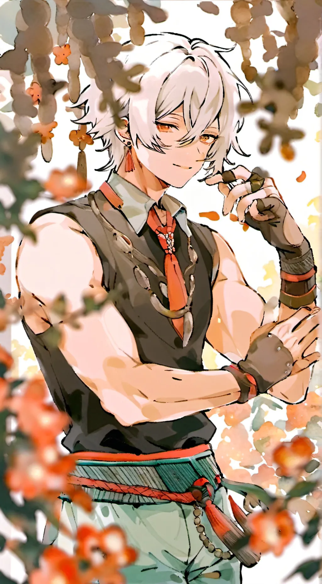 ai character: karou background