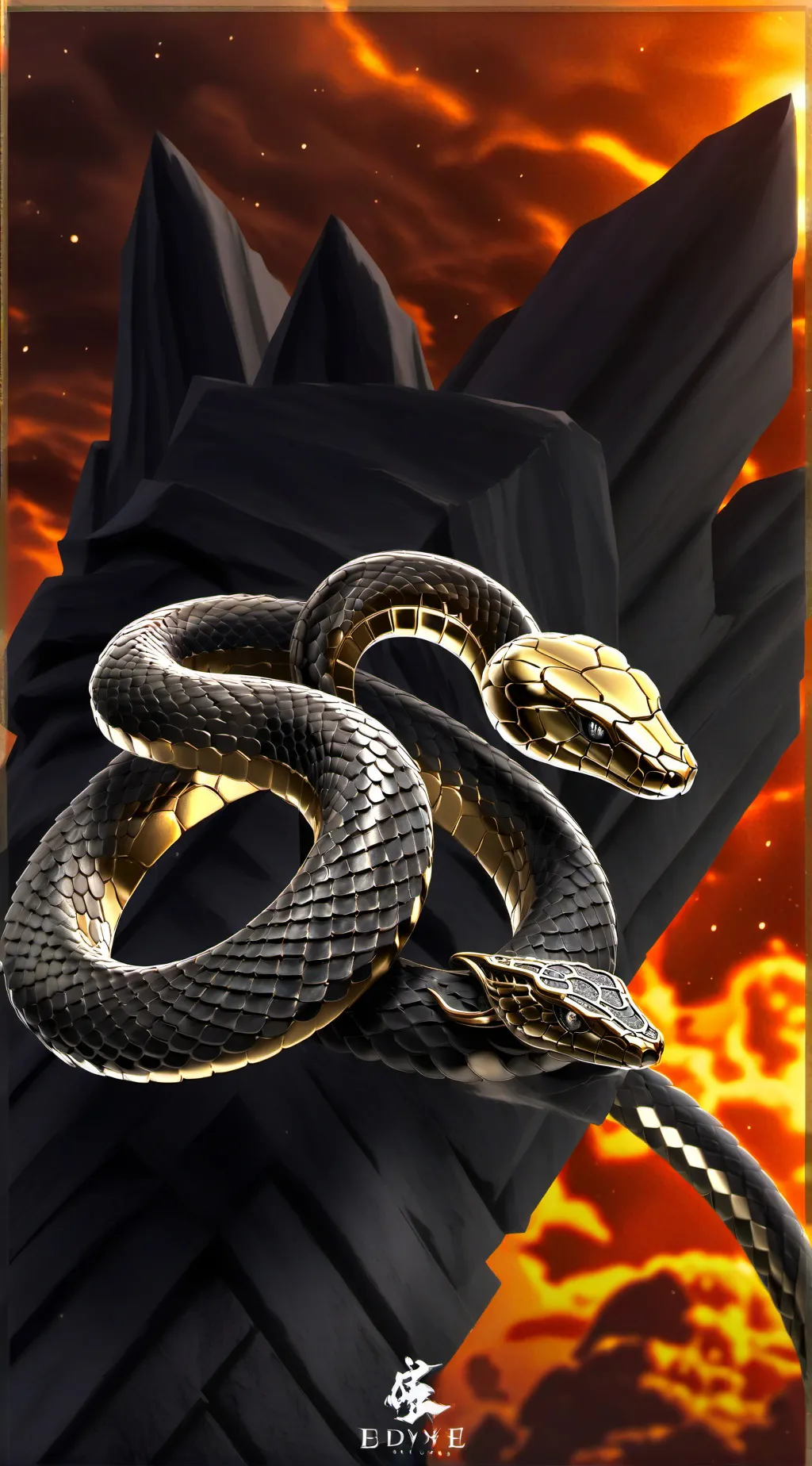 ai character: snake background