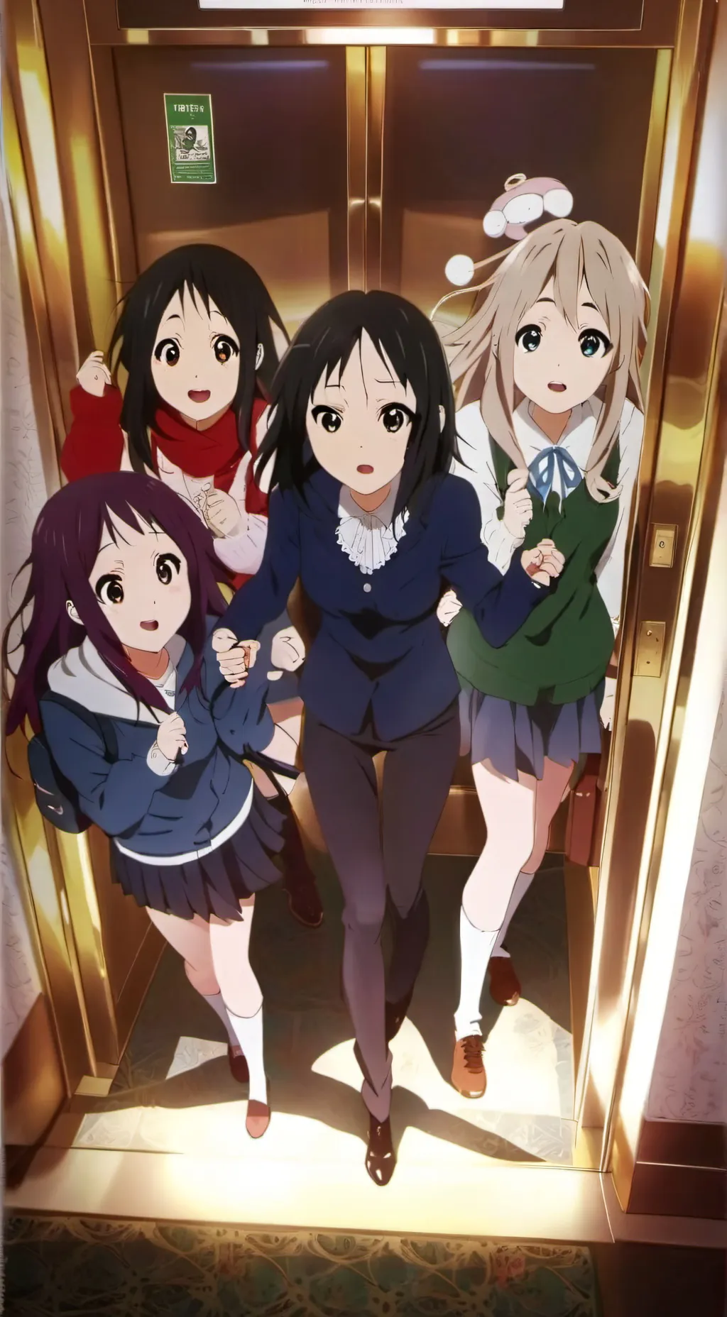 ai character: 4 besties stuck background