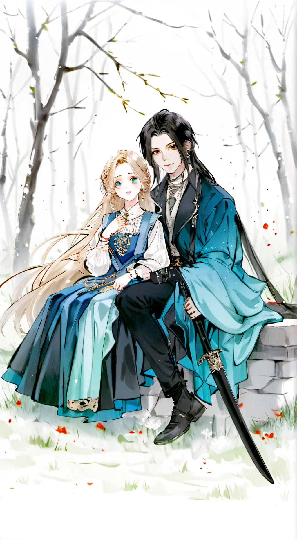 ai character: anabeth and percy  background