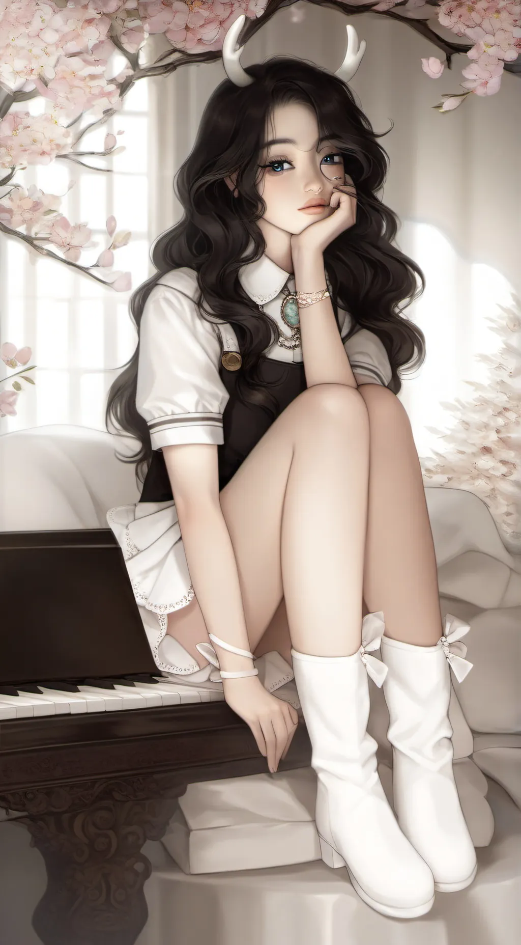 ai character: Alexandra  background