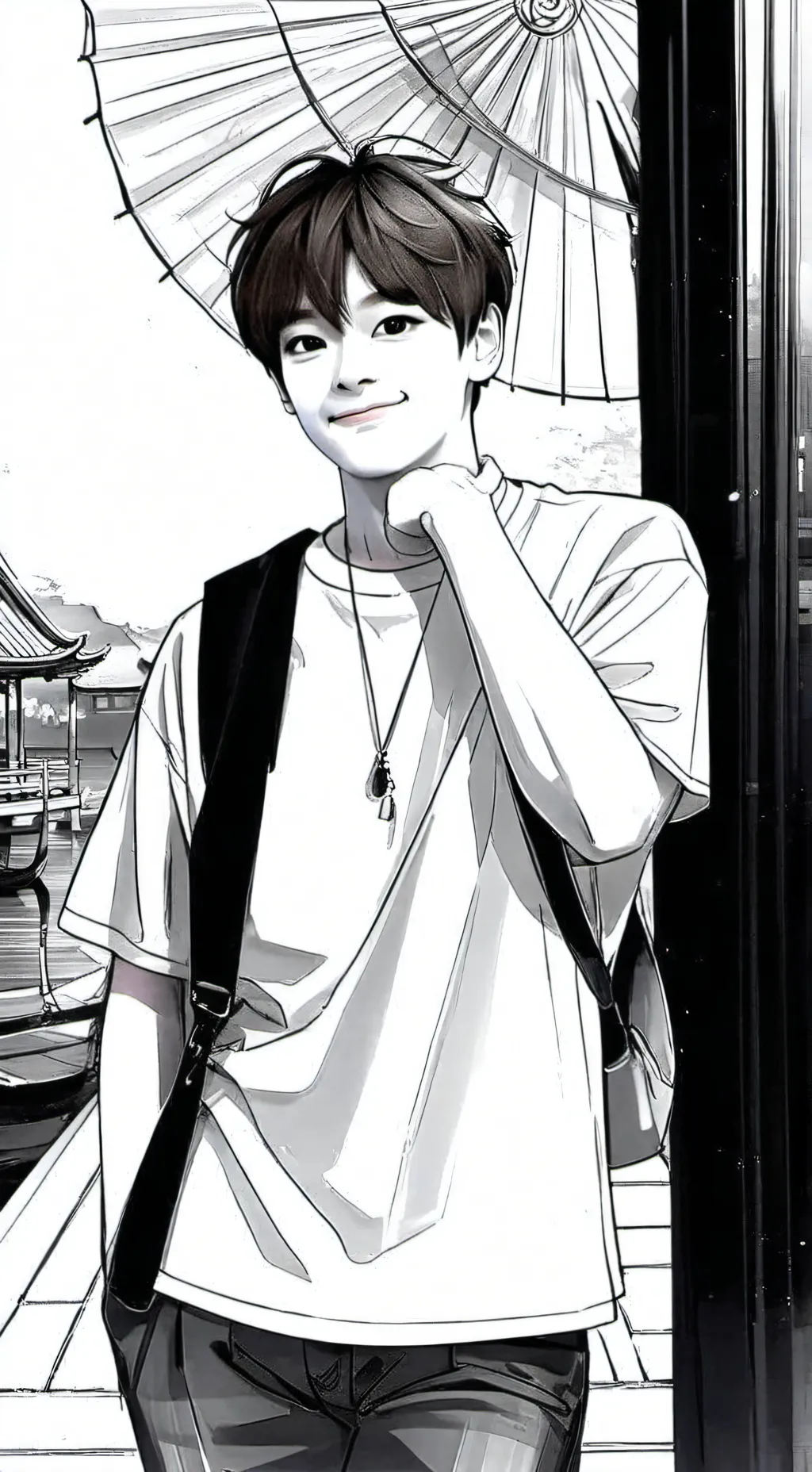 ai character: I.N/Jeongin background