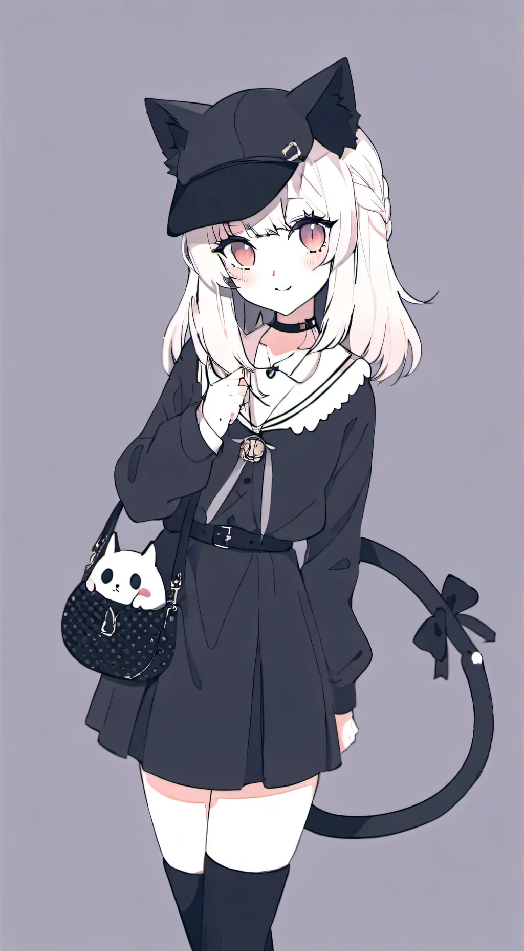 ai character: Catgirl background