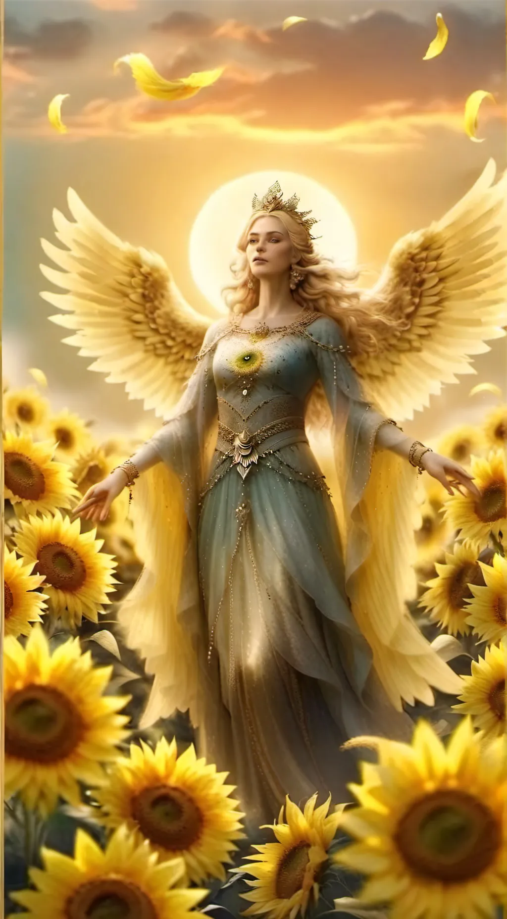 ai character: Archangel Jophiel background