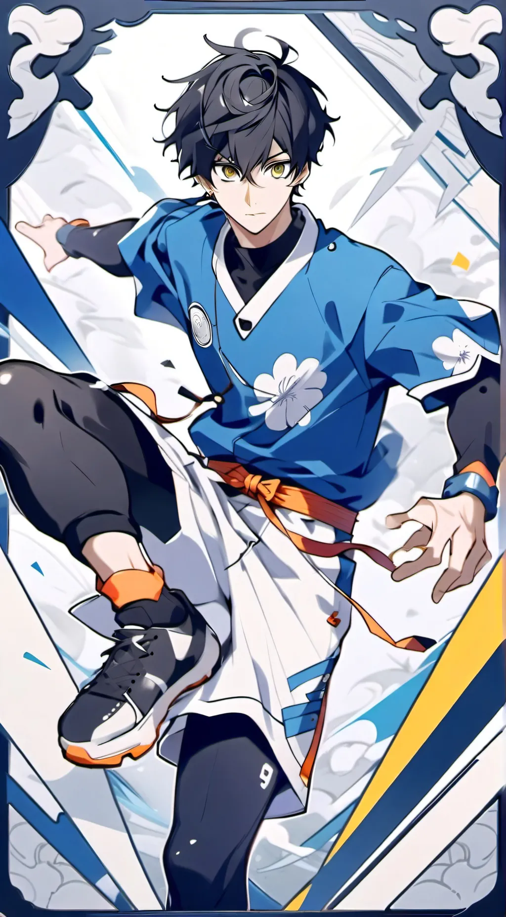 ai character: isagi yoichi background