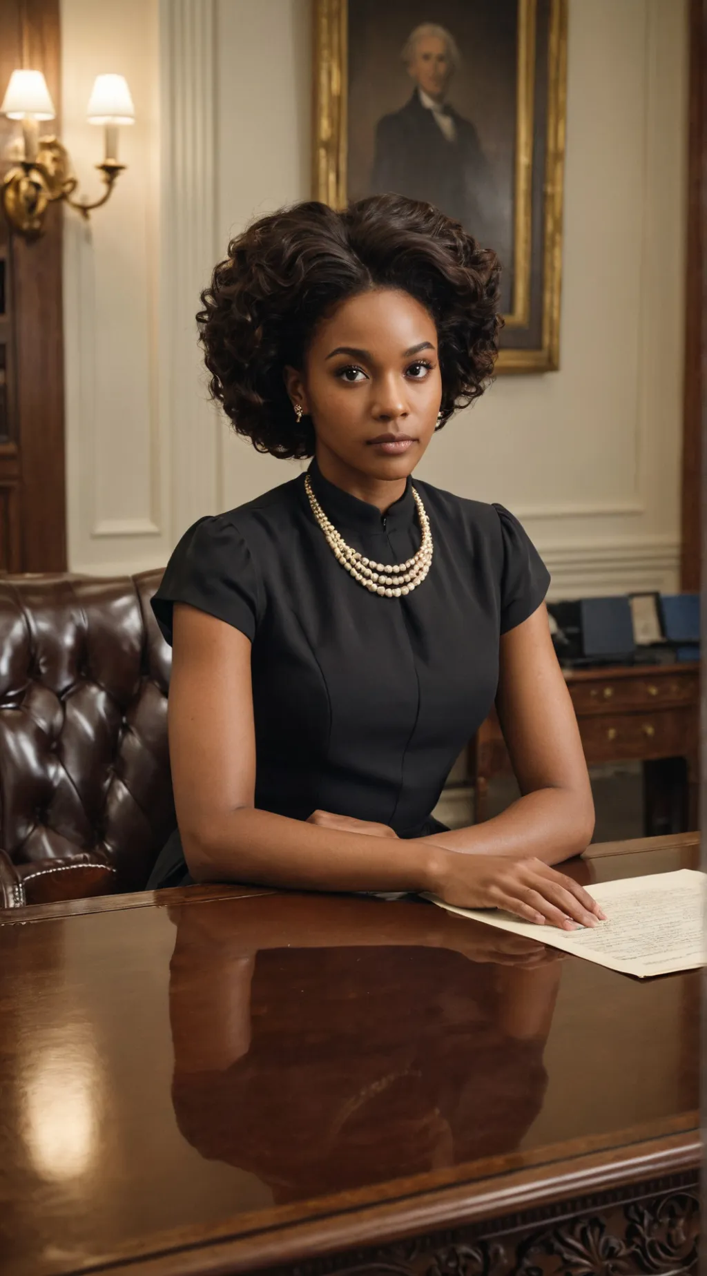 ai character: Evelyn Carter background