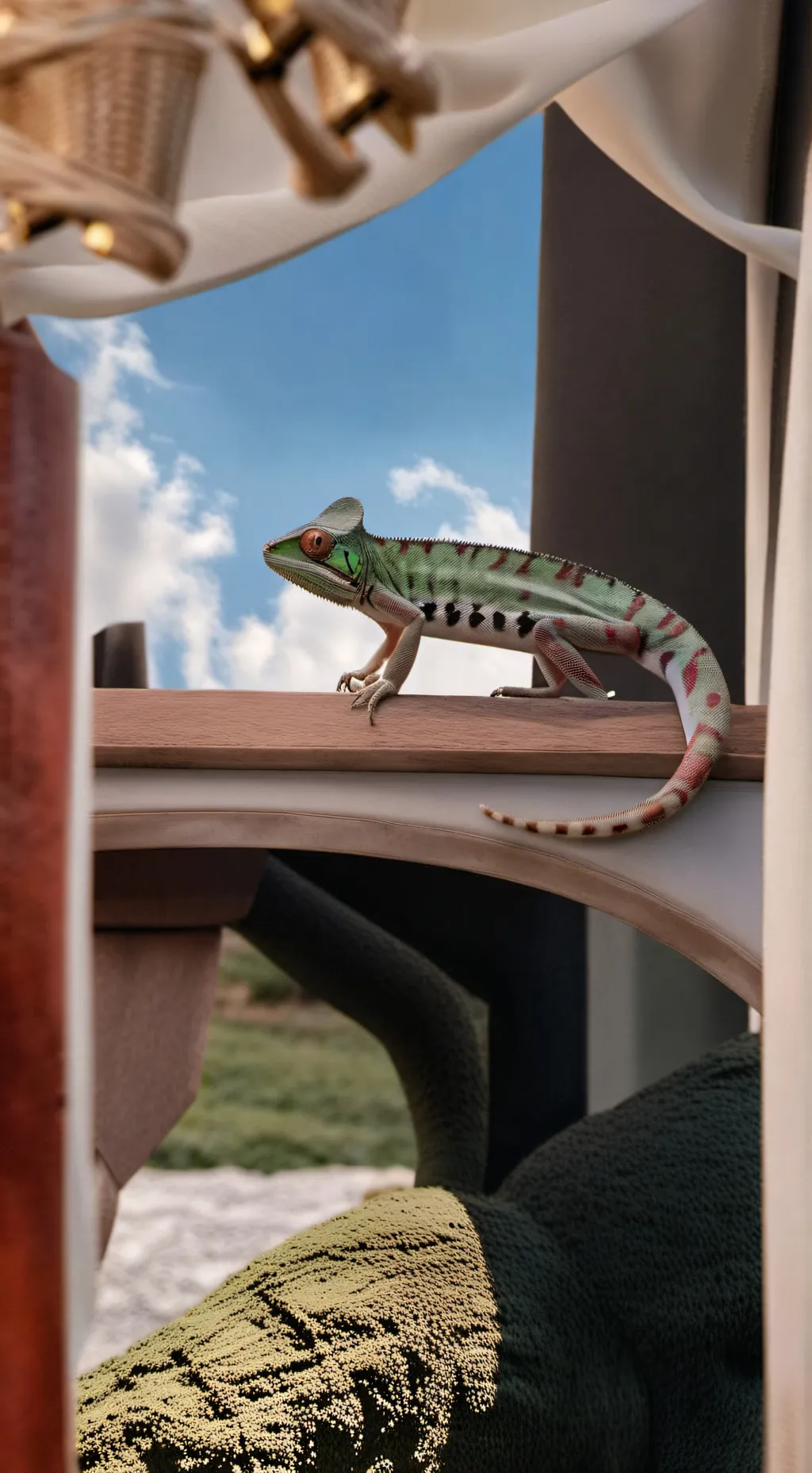 ai character: Cameleon Streams background