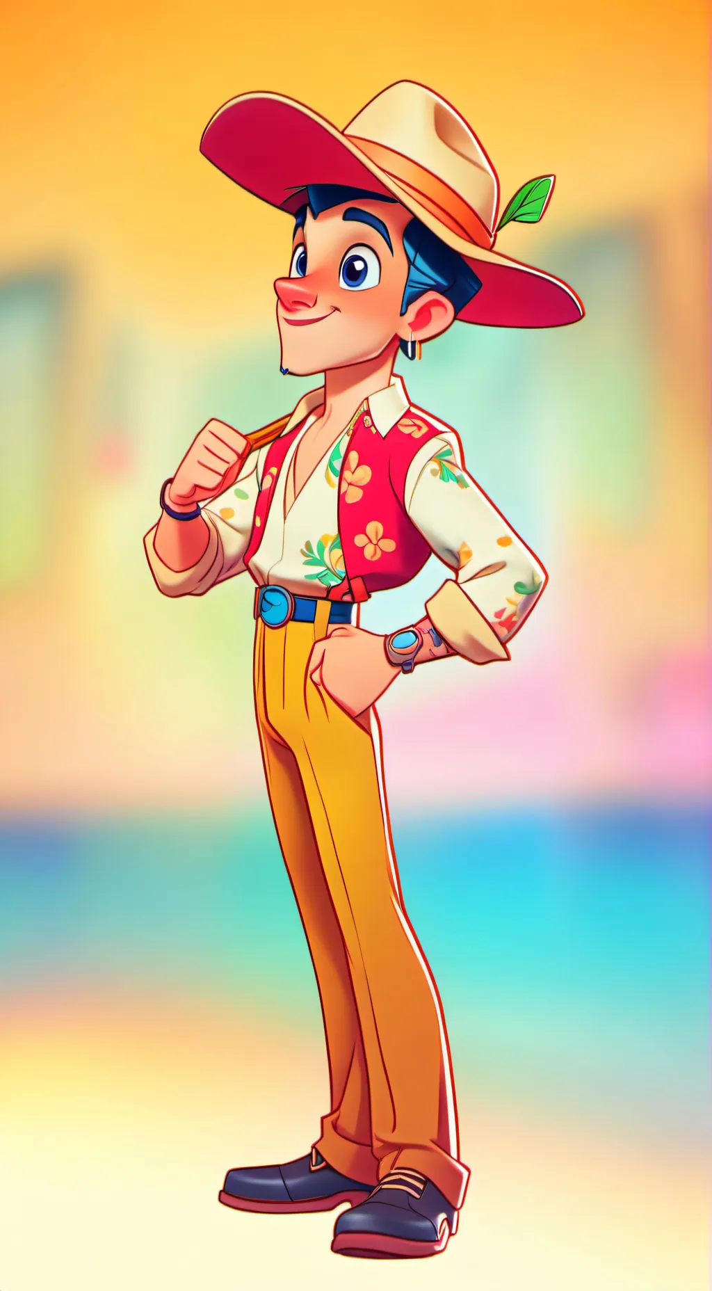 ai character: ayudame chavito background